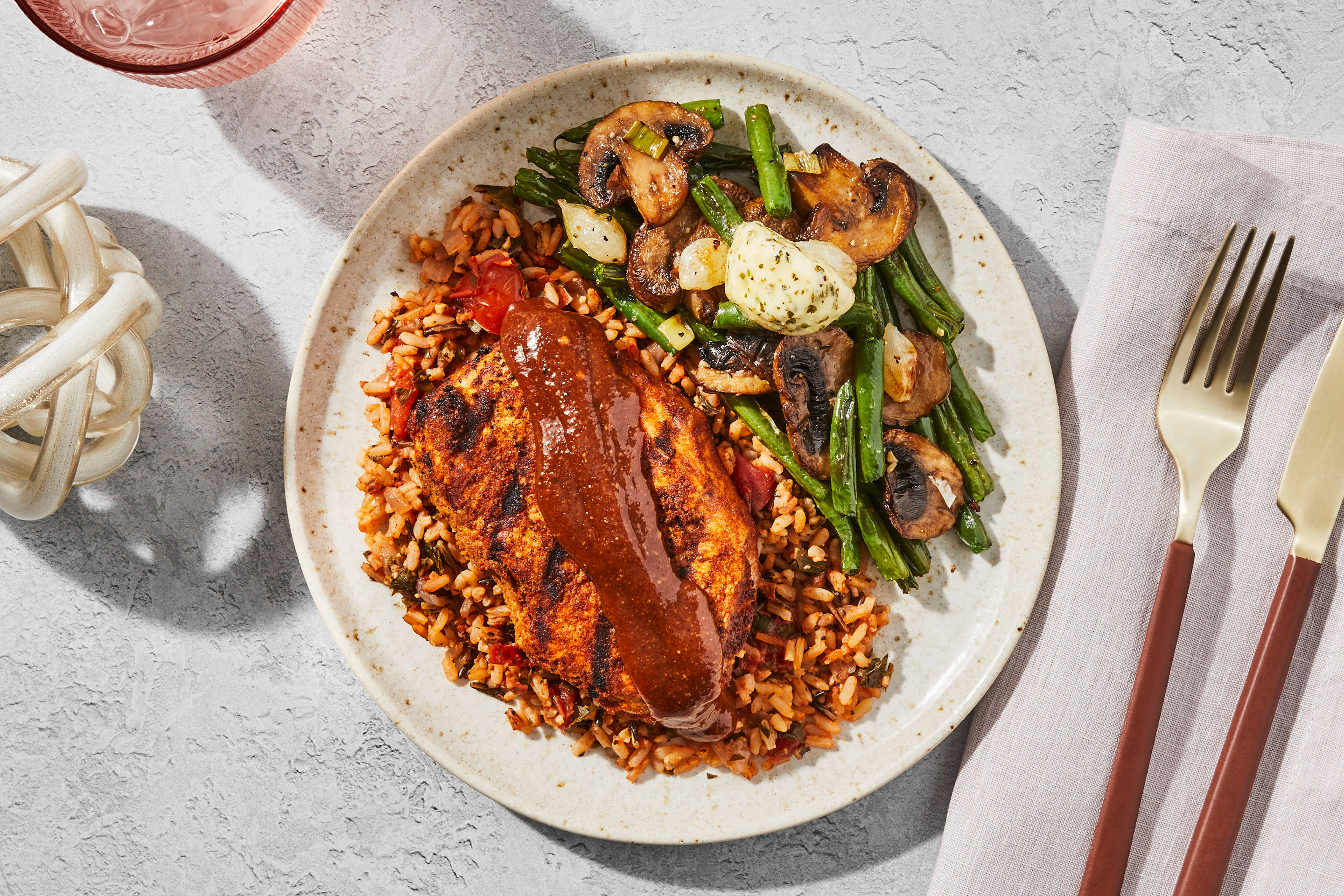 Ancho Chile-Glazed Pork Chop