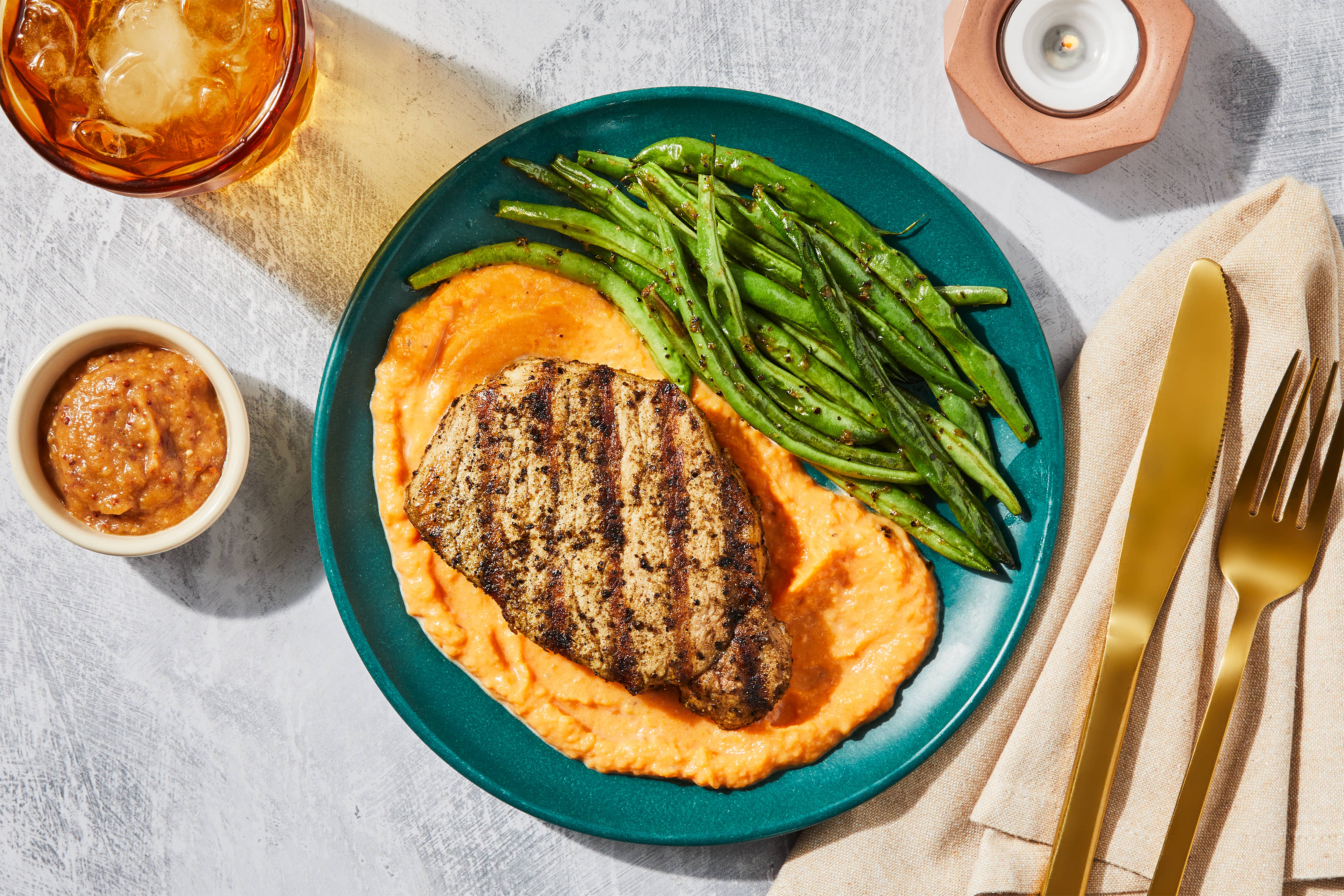 Apple Mustard Pork Chop