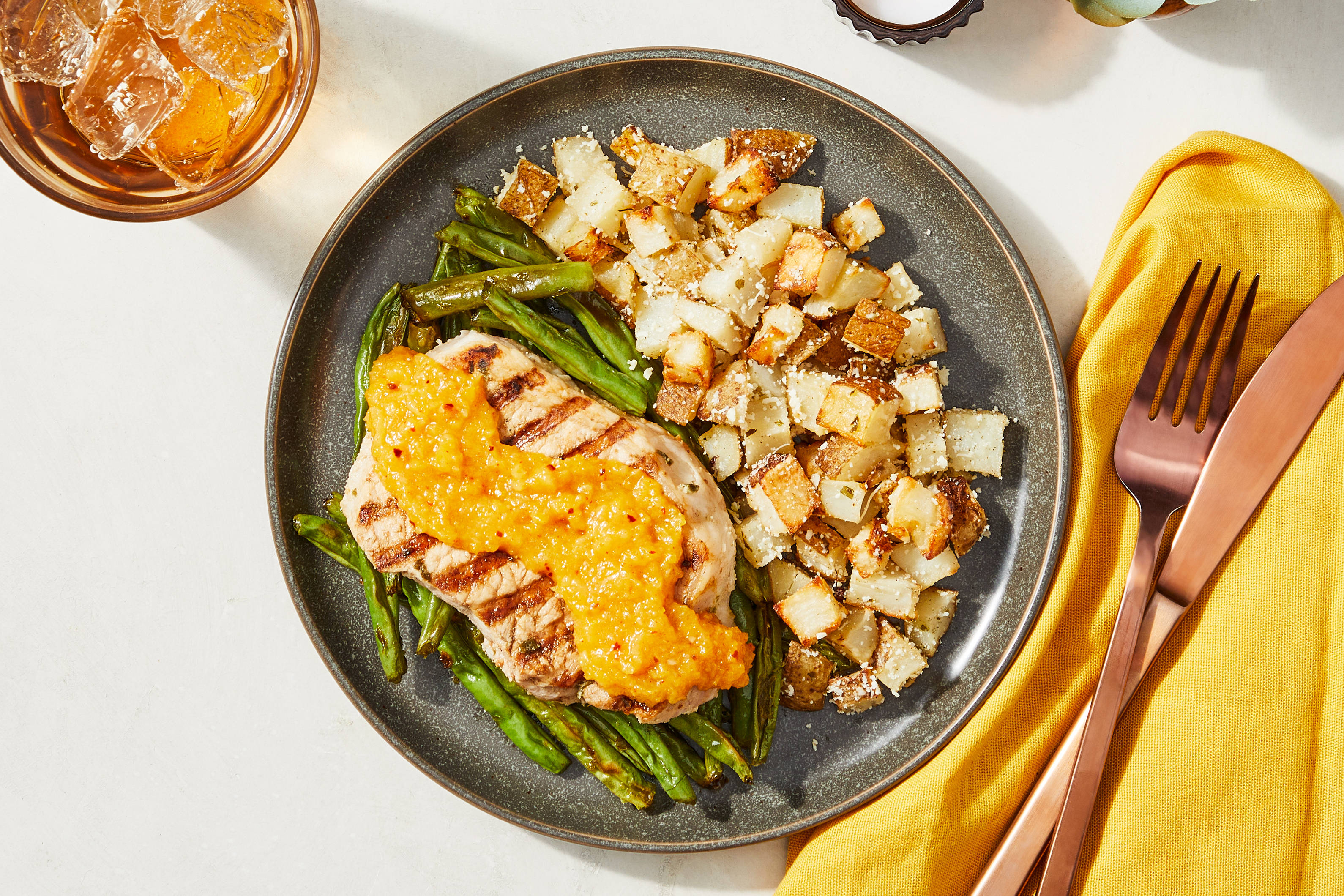 Apricot Smothered Pork Chop