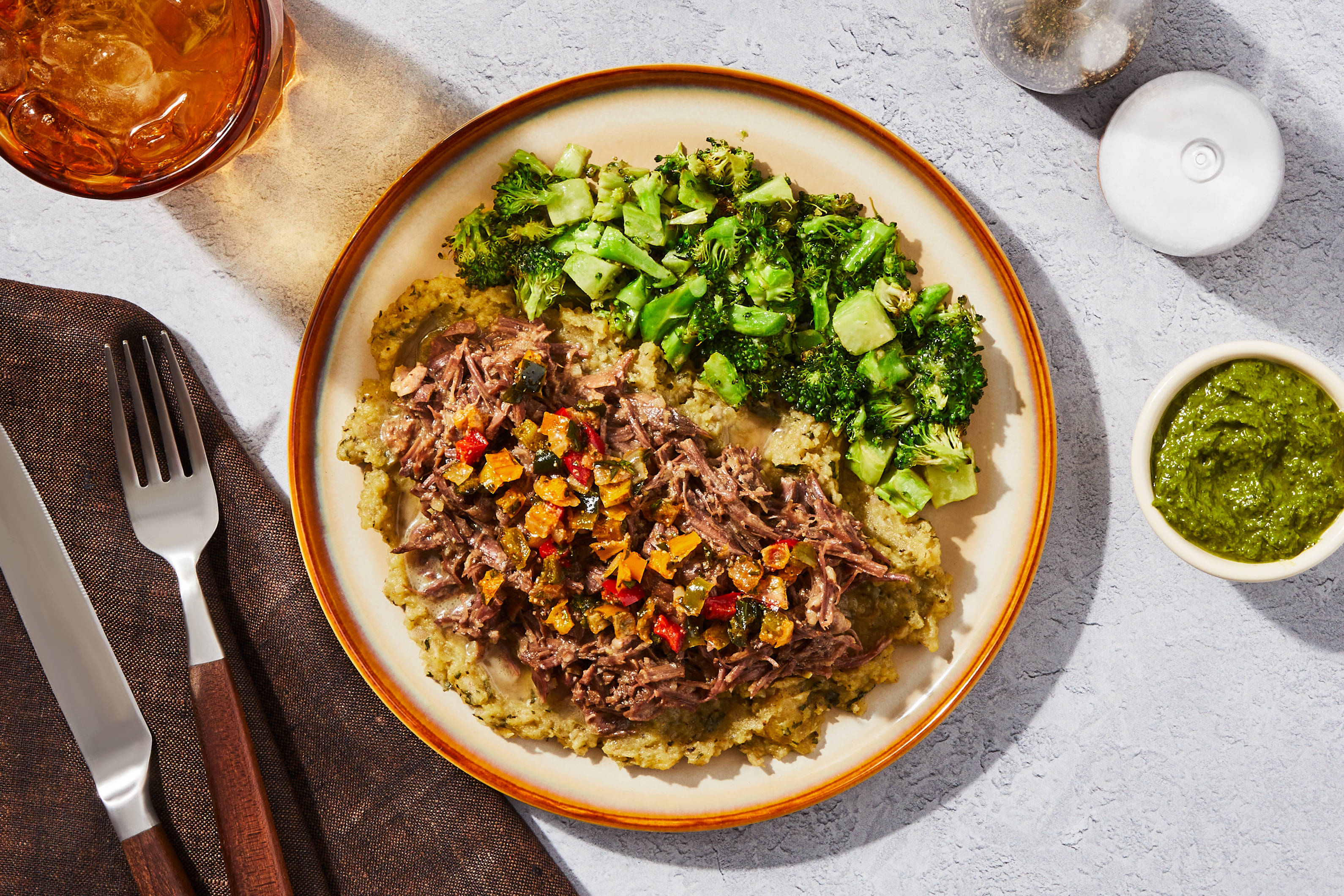 Argentinian Chimichurri Shredded Beef