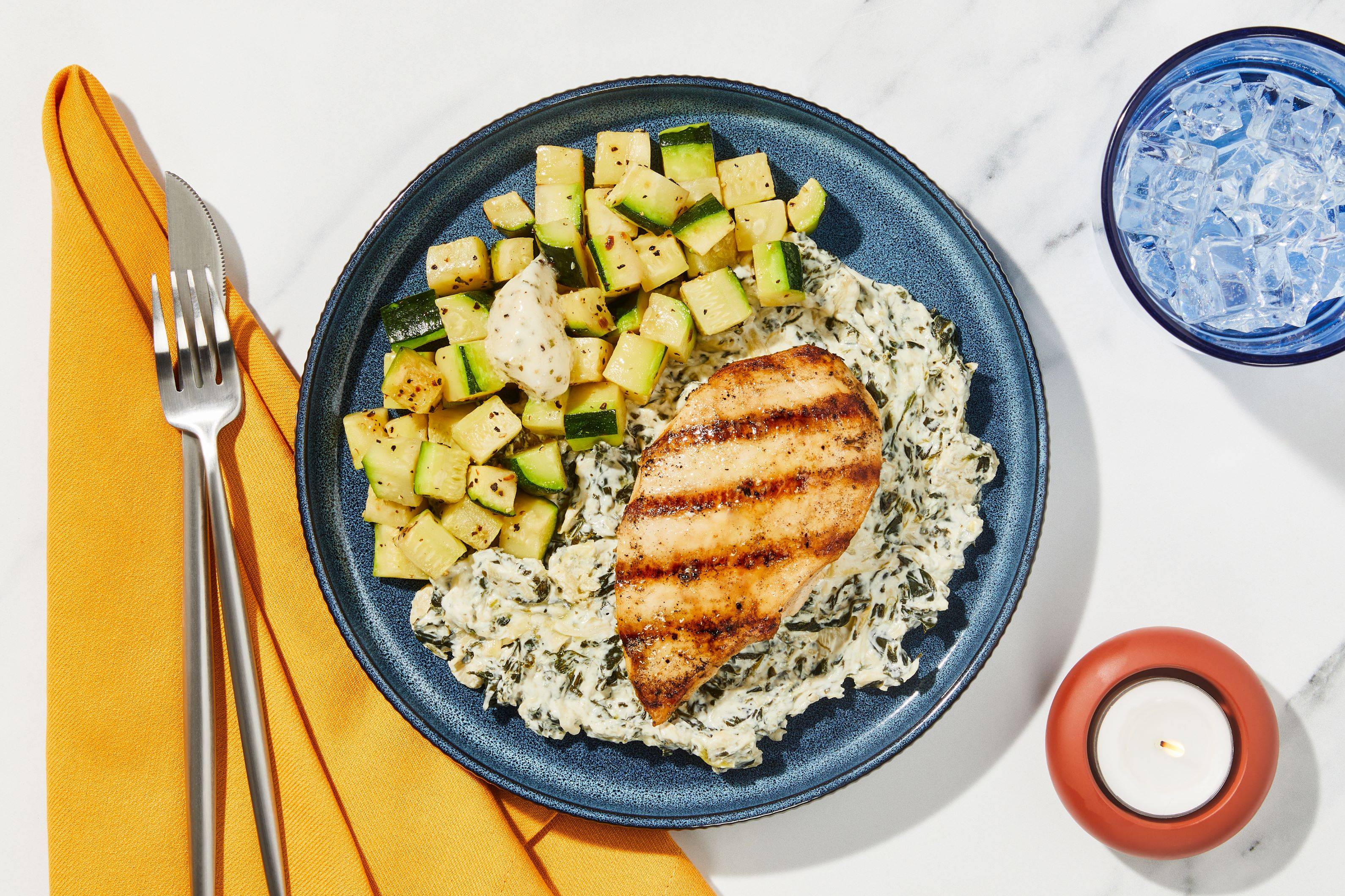 Artichoke & Spinach Grilled Chicken