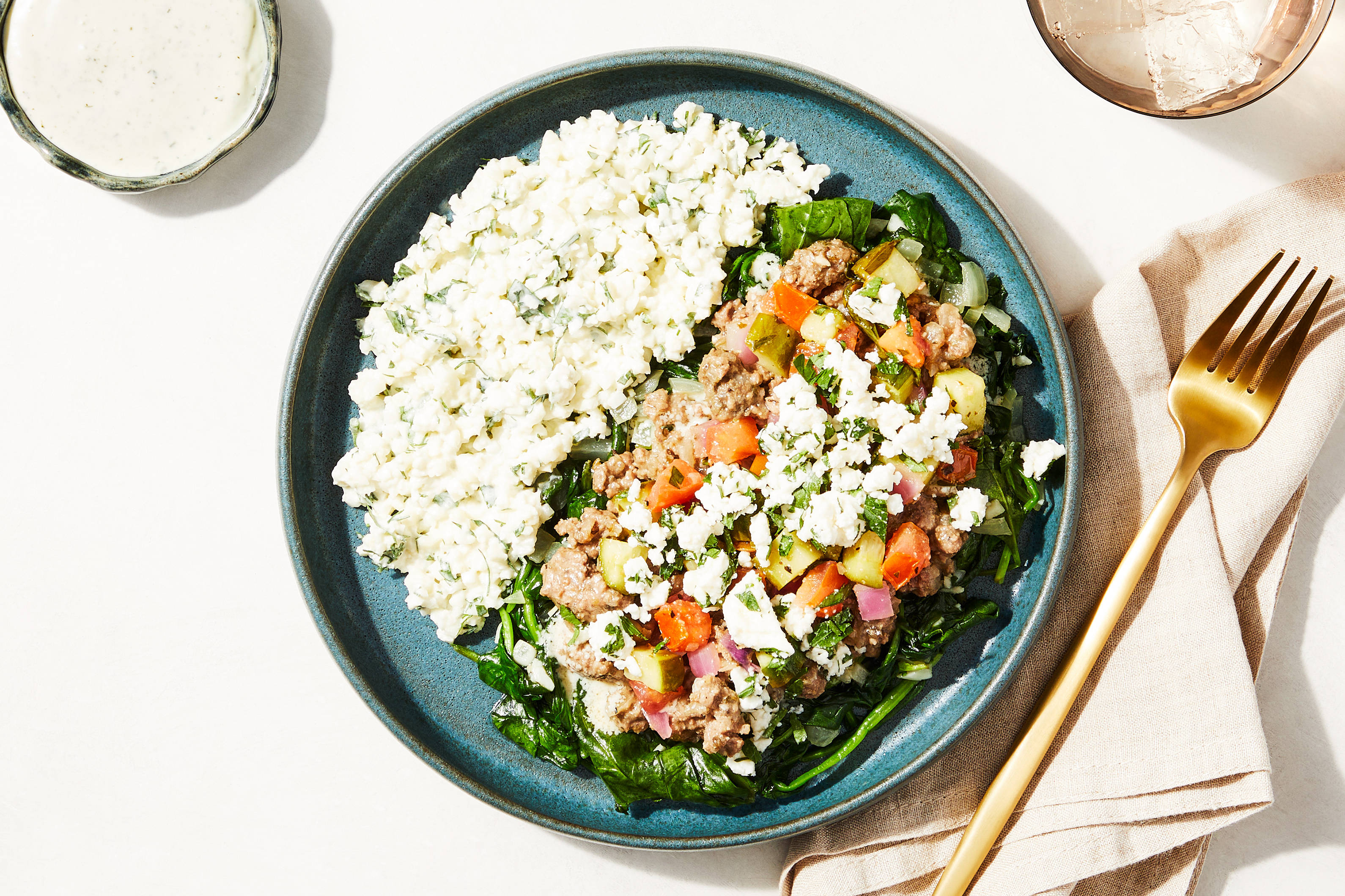 Athenian-Spiced Beef & Feta Bowl