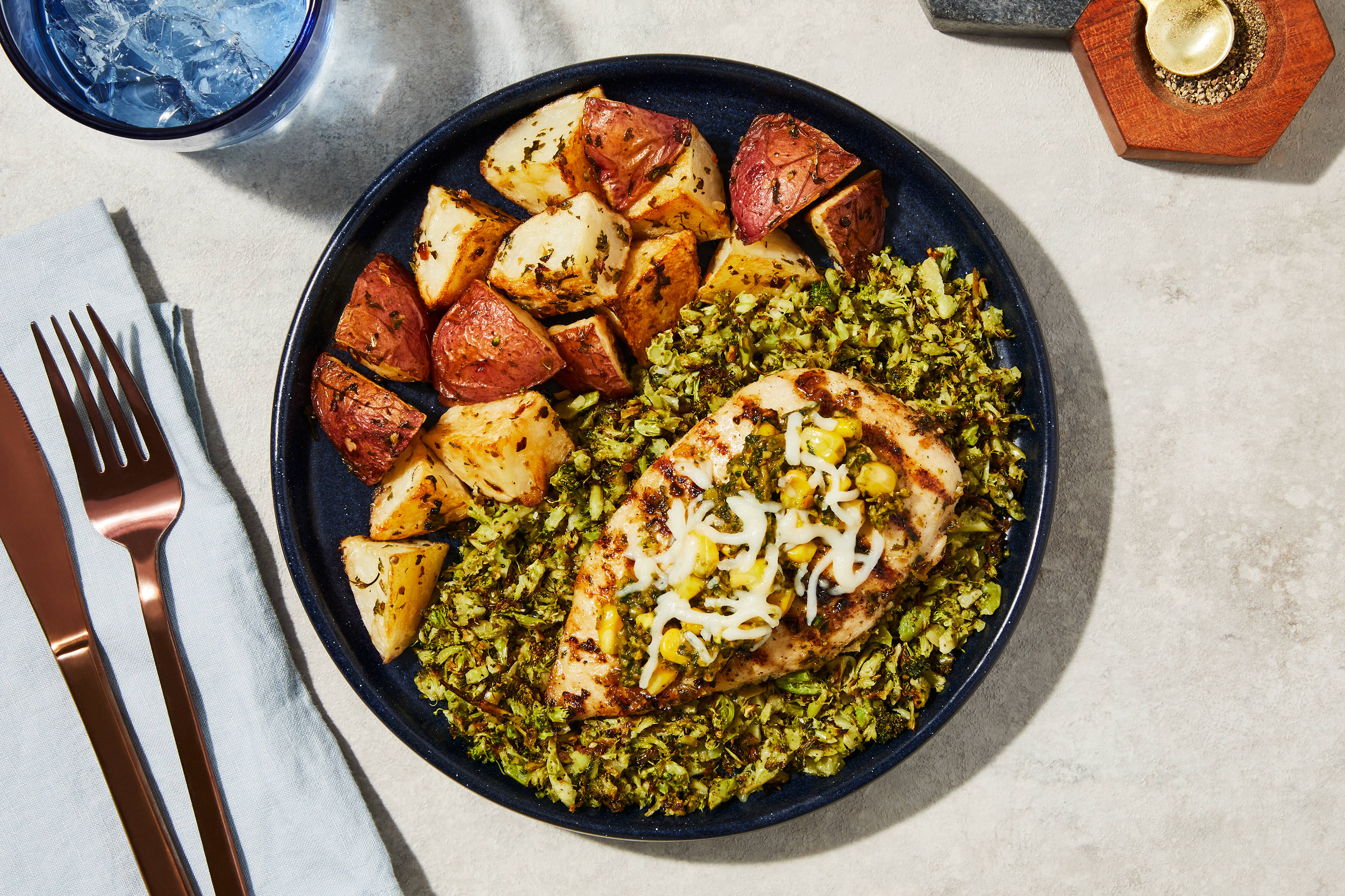 Basil-Corn Pesto Chicken