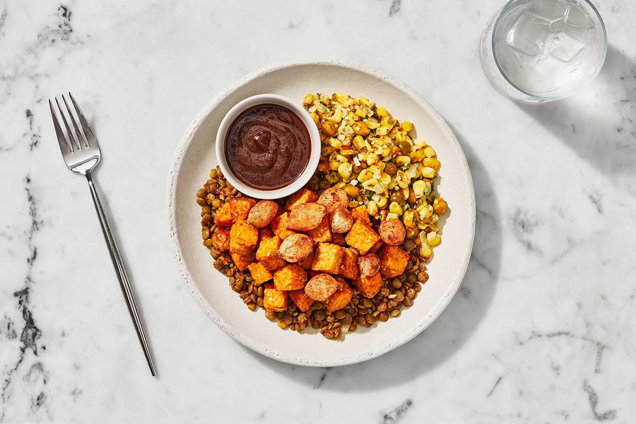 BBQ Tempeh & Lentil Bowl