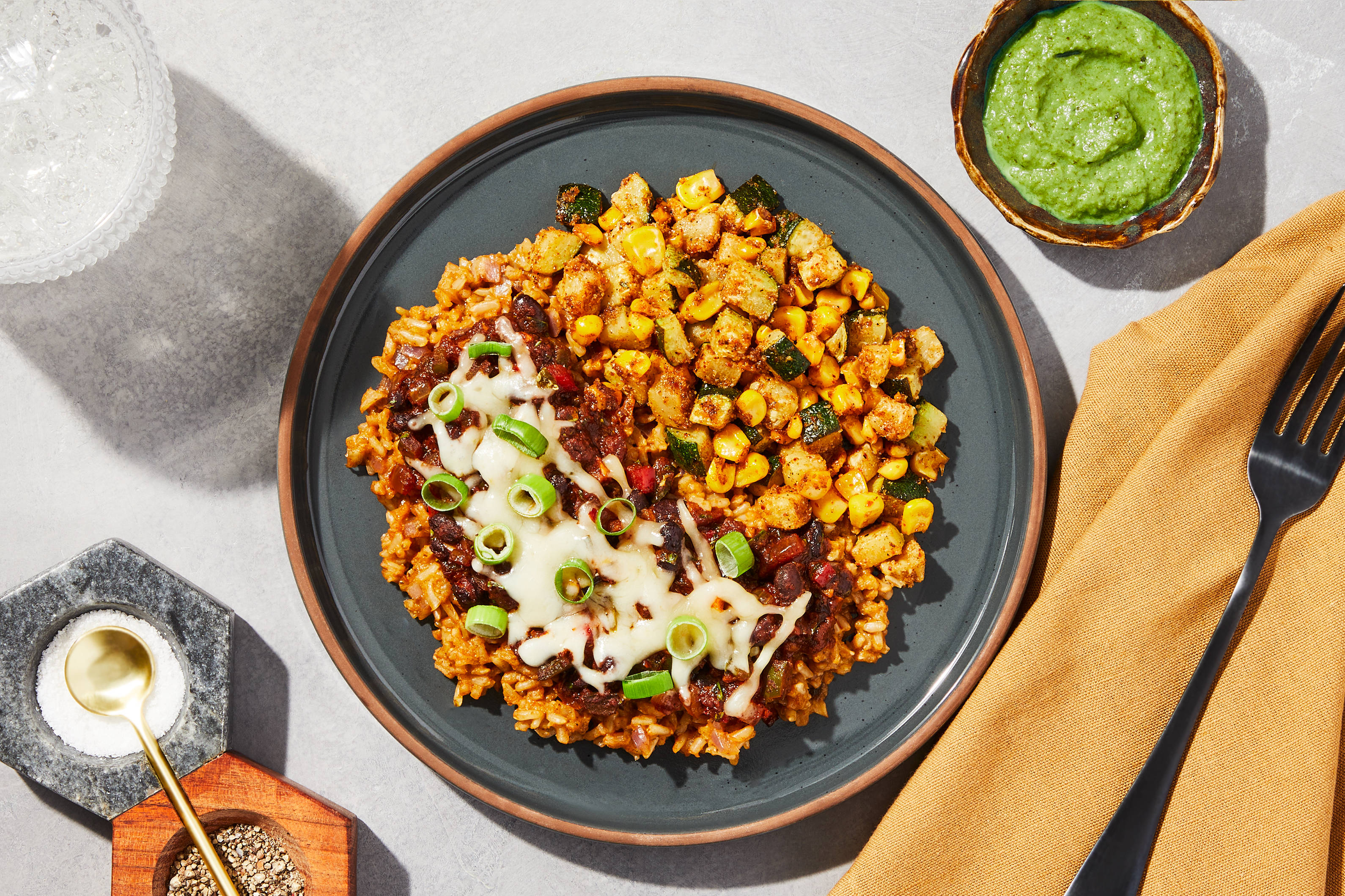Black Bean & Rice Enchilada Bowl