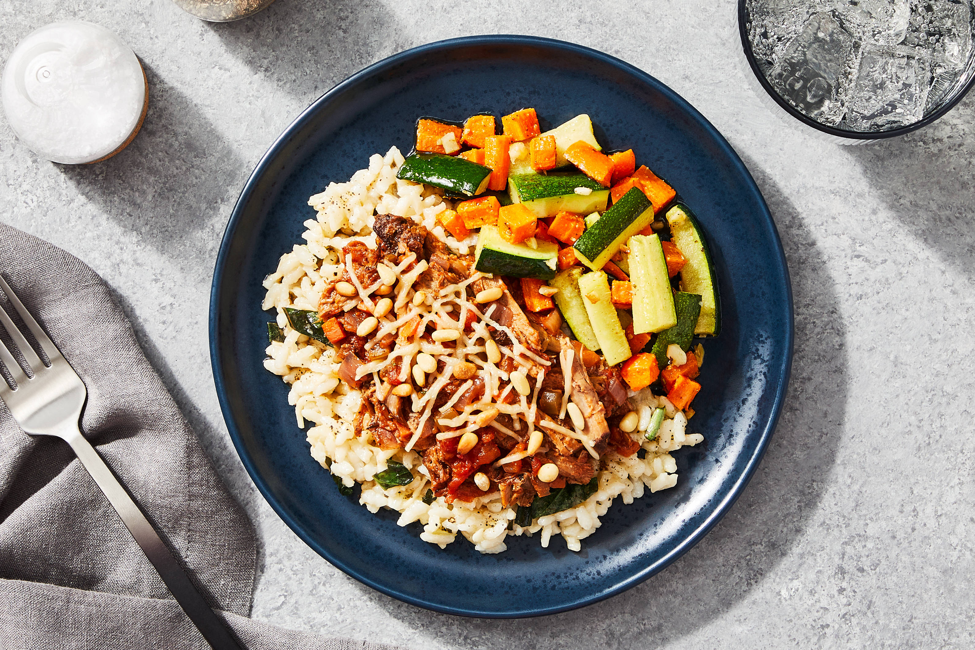 Braised Pork Ragu & Parmesan Risotto