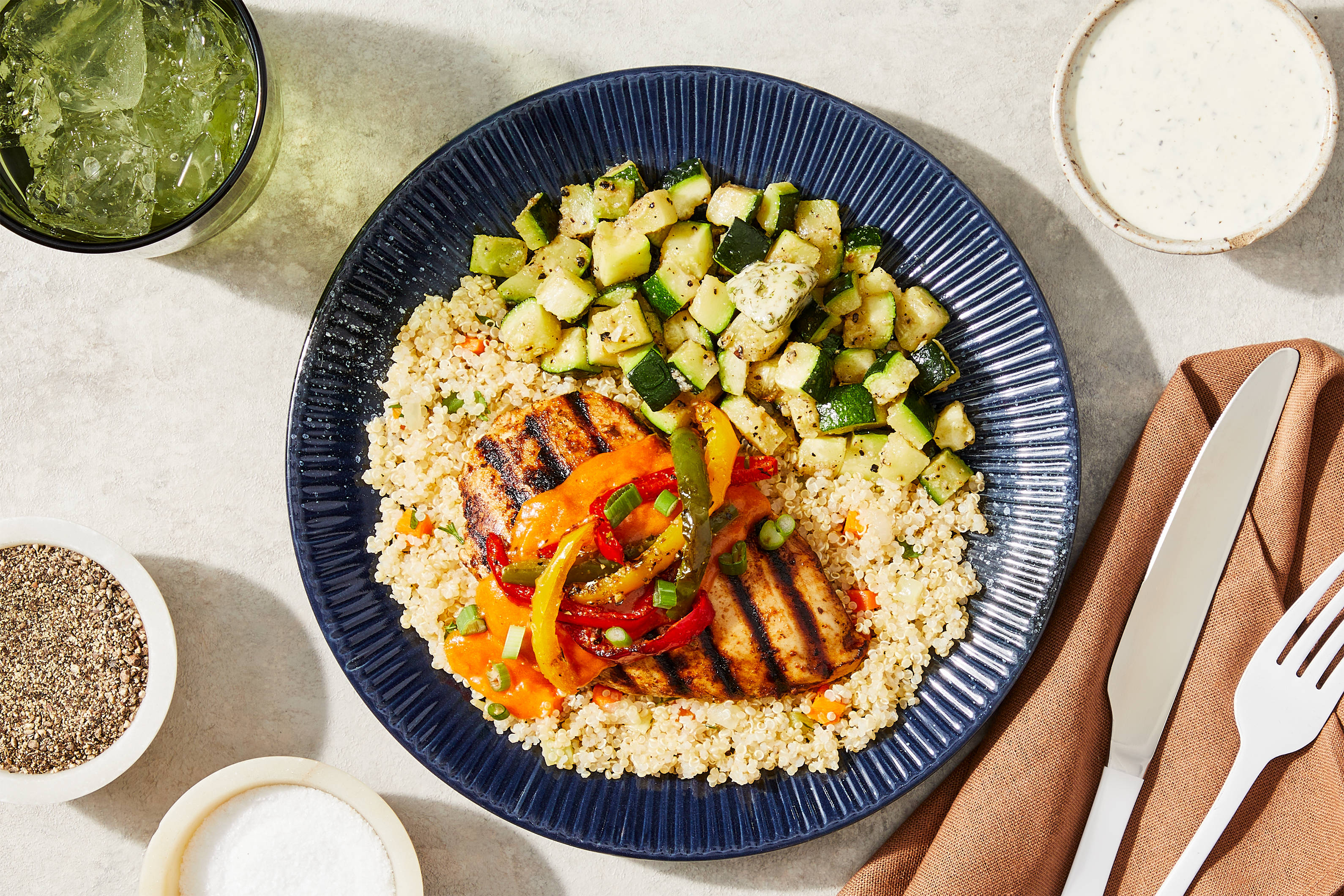 Buffalo Chicken & Veggie Quinoa