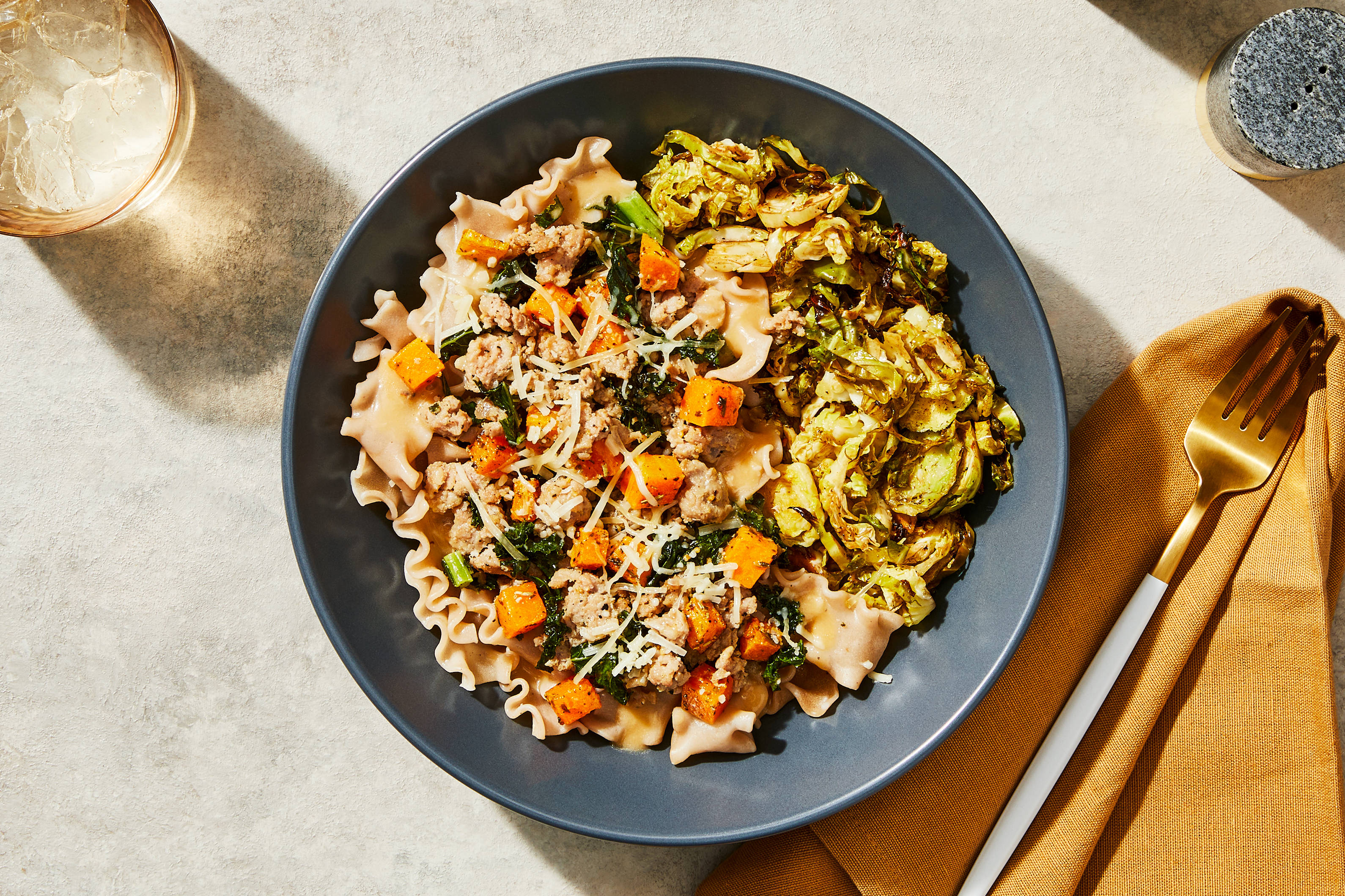 Butternut Squash, Sausage & Brown Butter Pasta