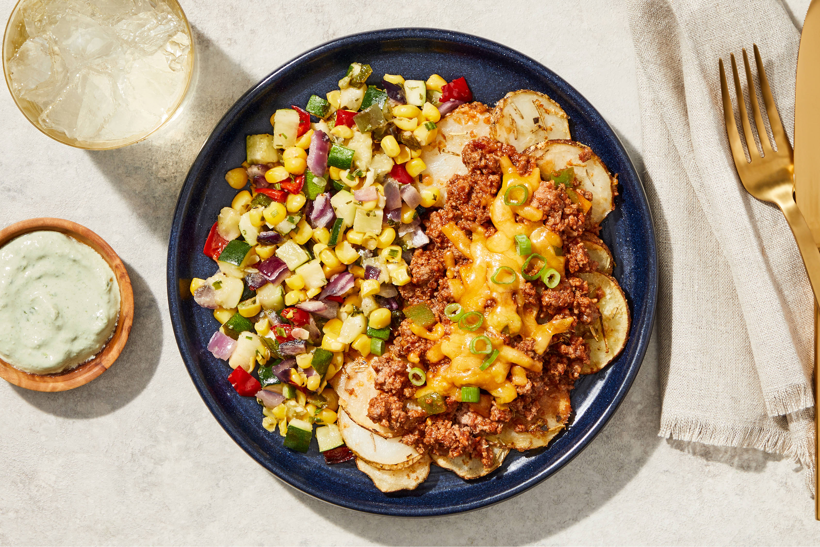 Cheddar & Beef Chili Skillet