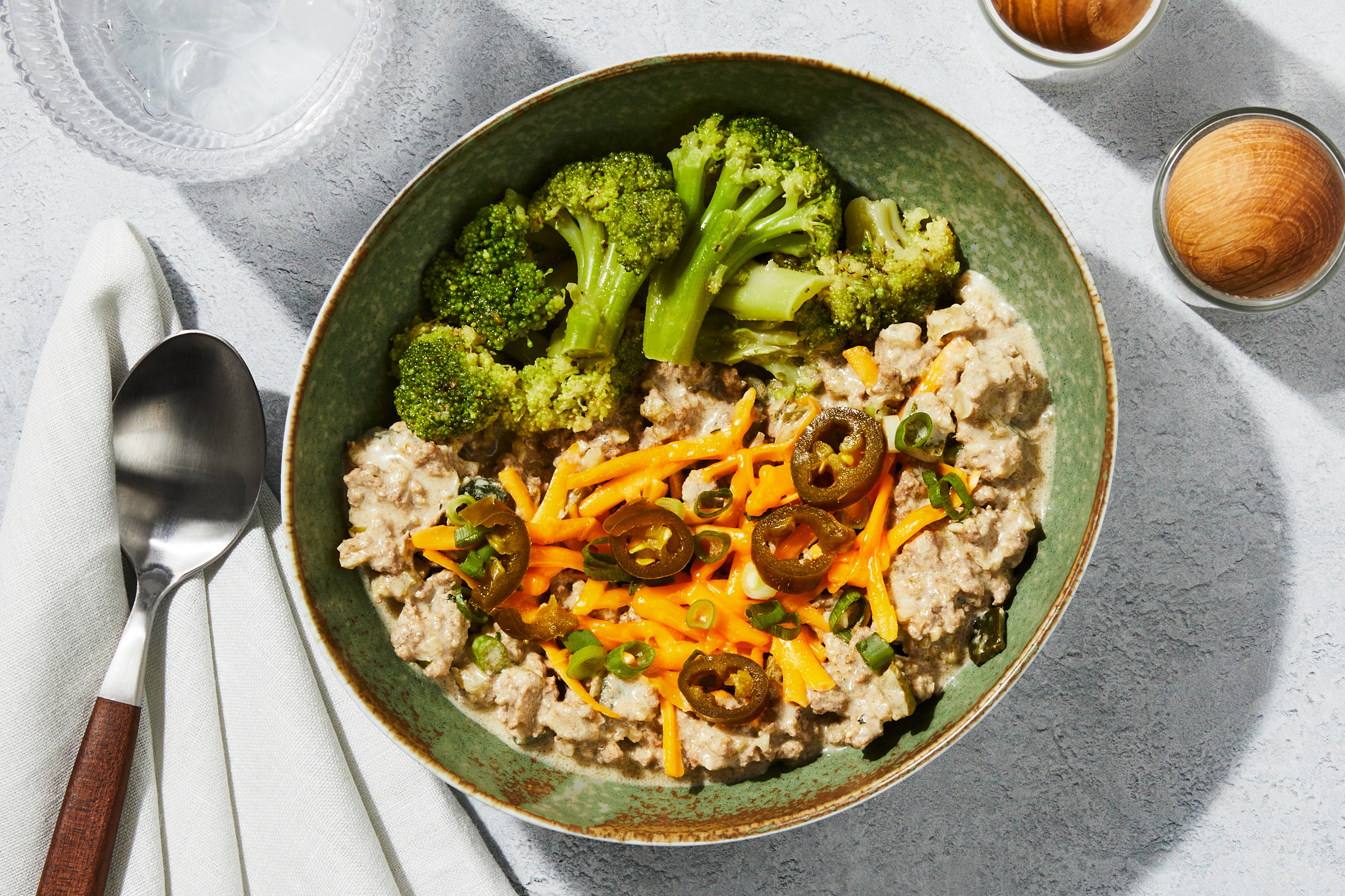 Cheddar-Jalapeño White Beef Chili