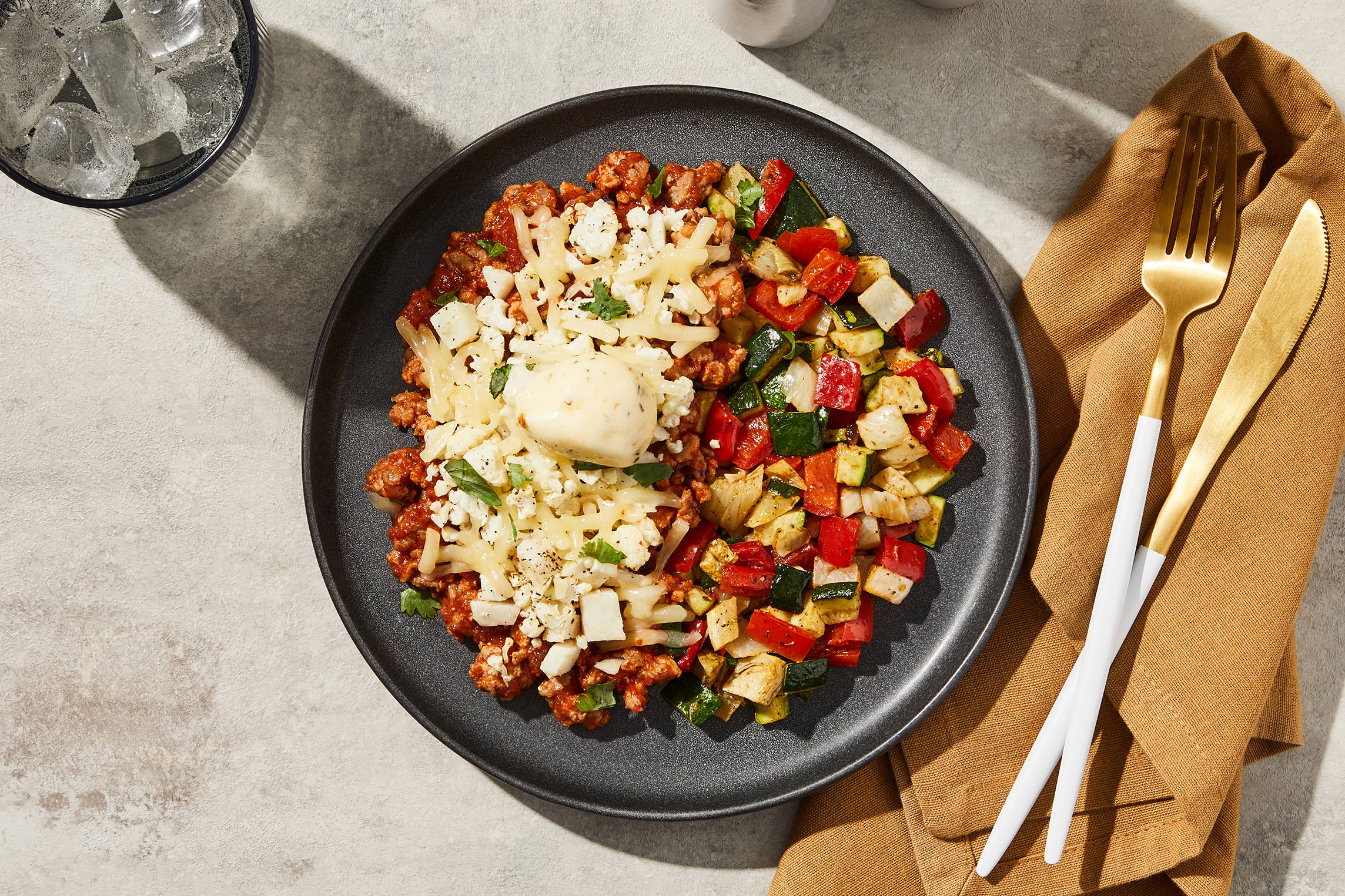 Cheesy Italian Sausage & Cauliflower