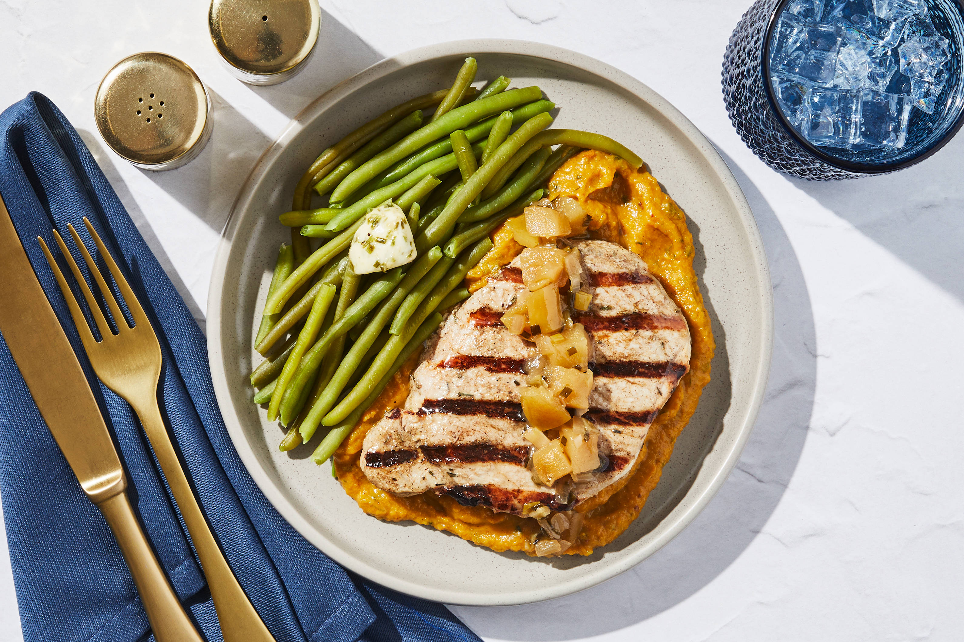 Cheesy Smothered Pork Chop