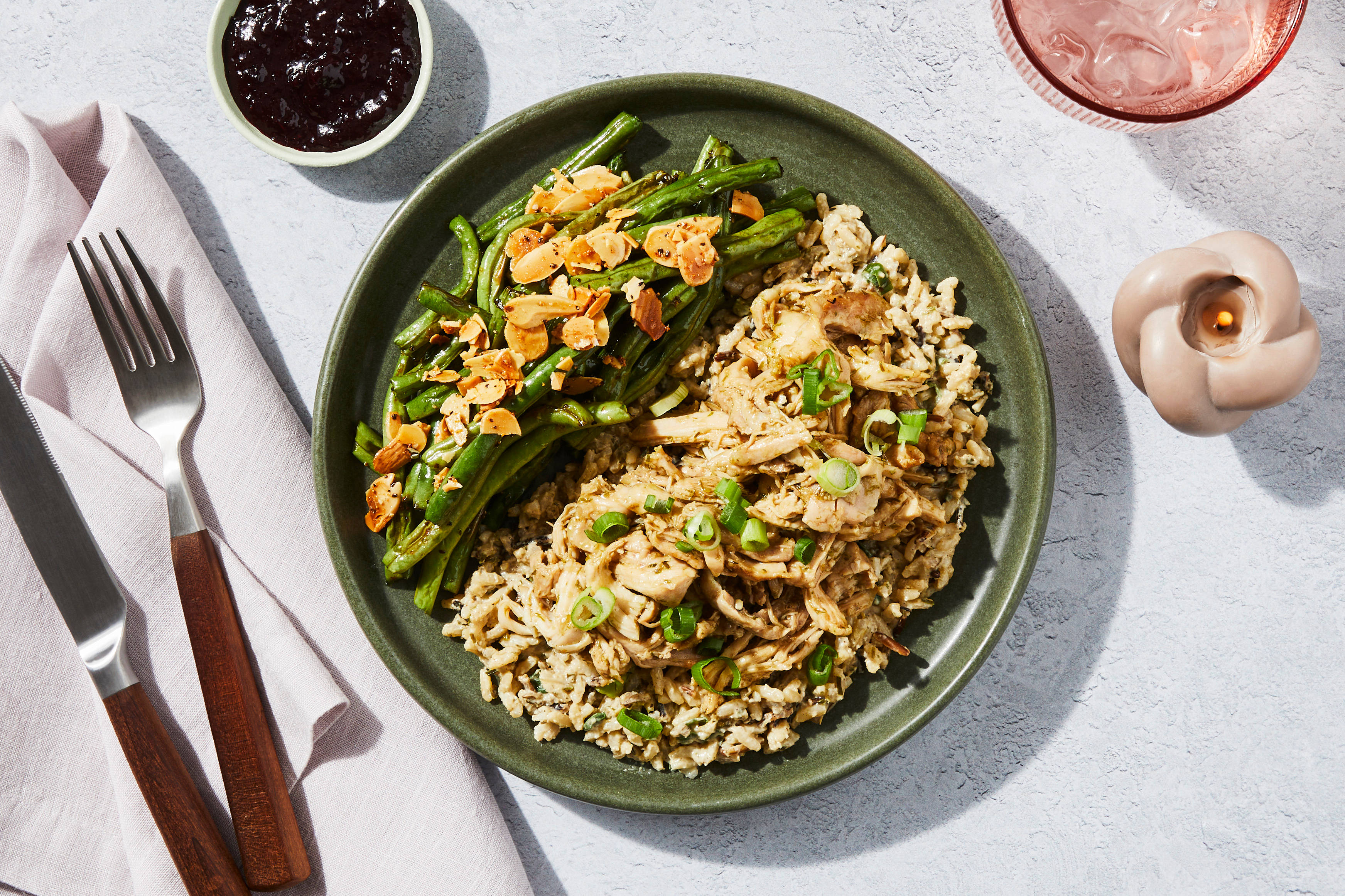 Cherry-Balsamic Chicken & Goat Cheese Wild Rice