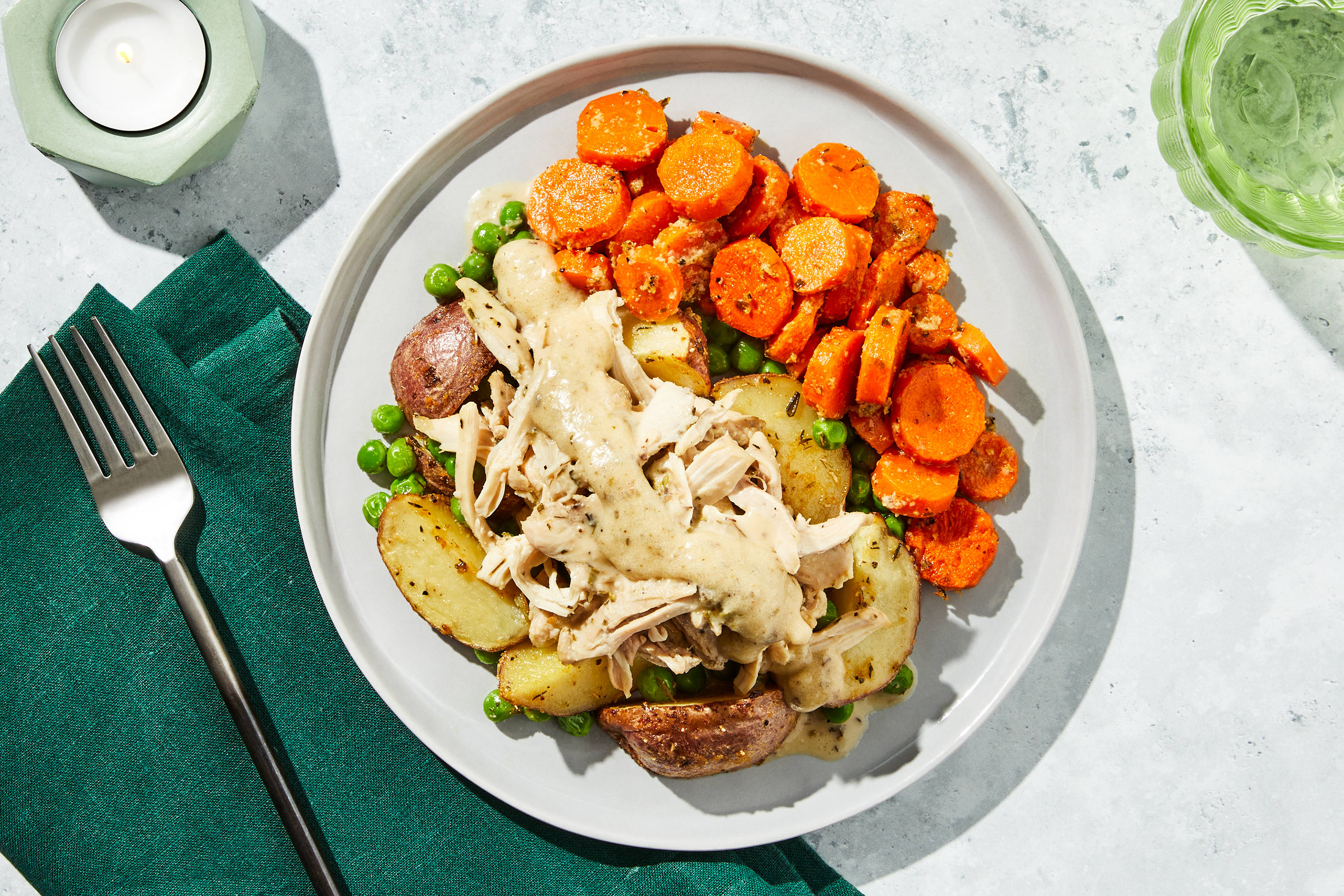 Chicken Thigh Vesuvio