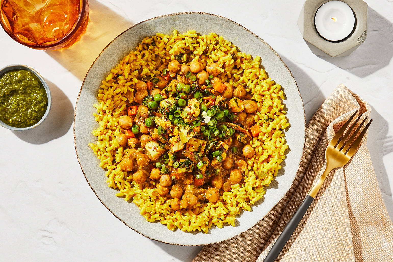 Chickpea Masala + Salmon