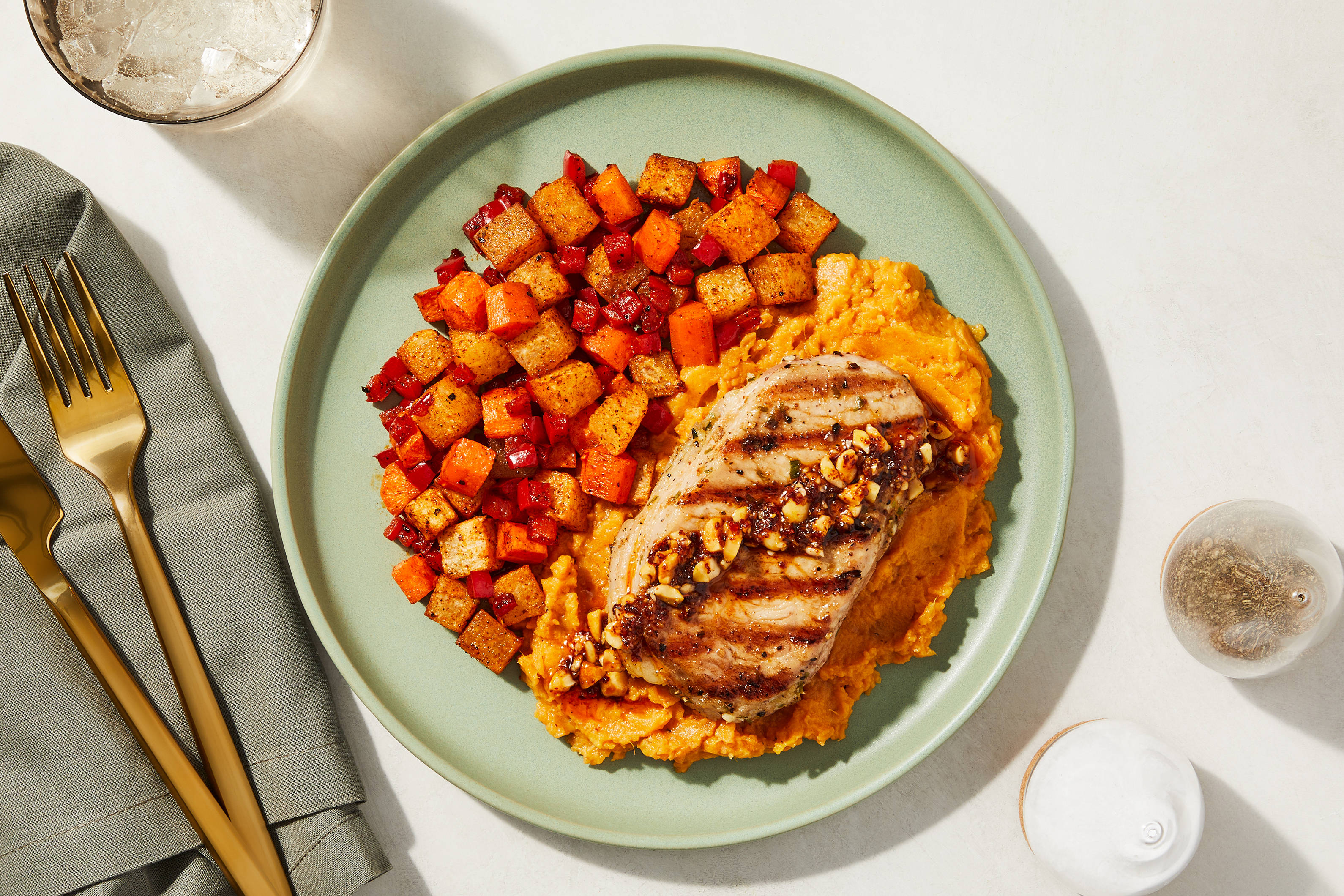 Chili Onion Crunch Pork Chop
