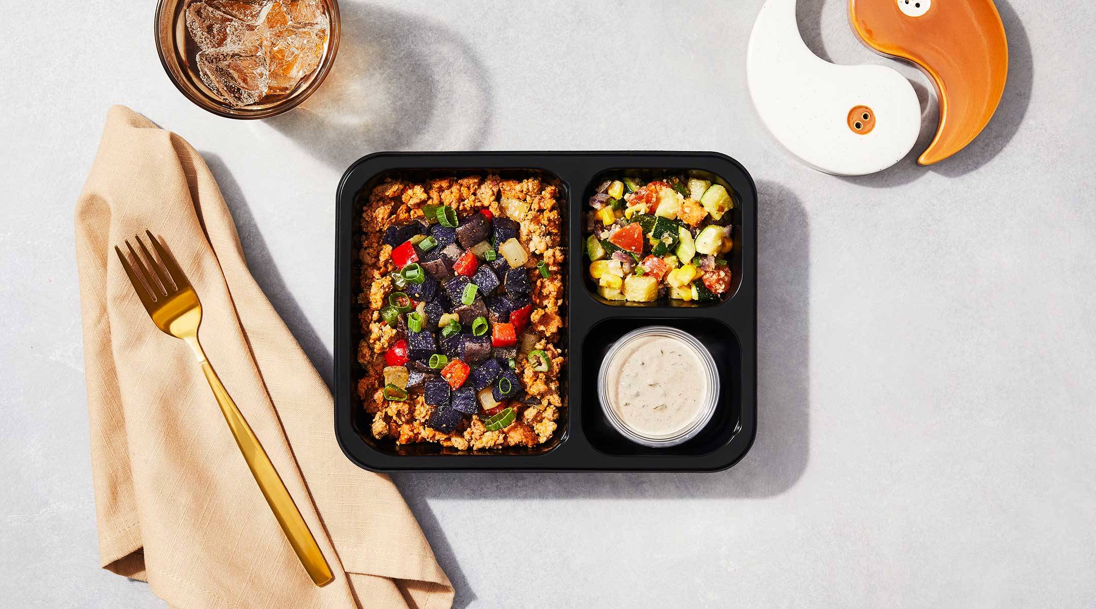 Chorizo & Purple Potato Bowl