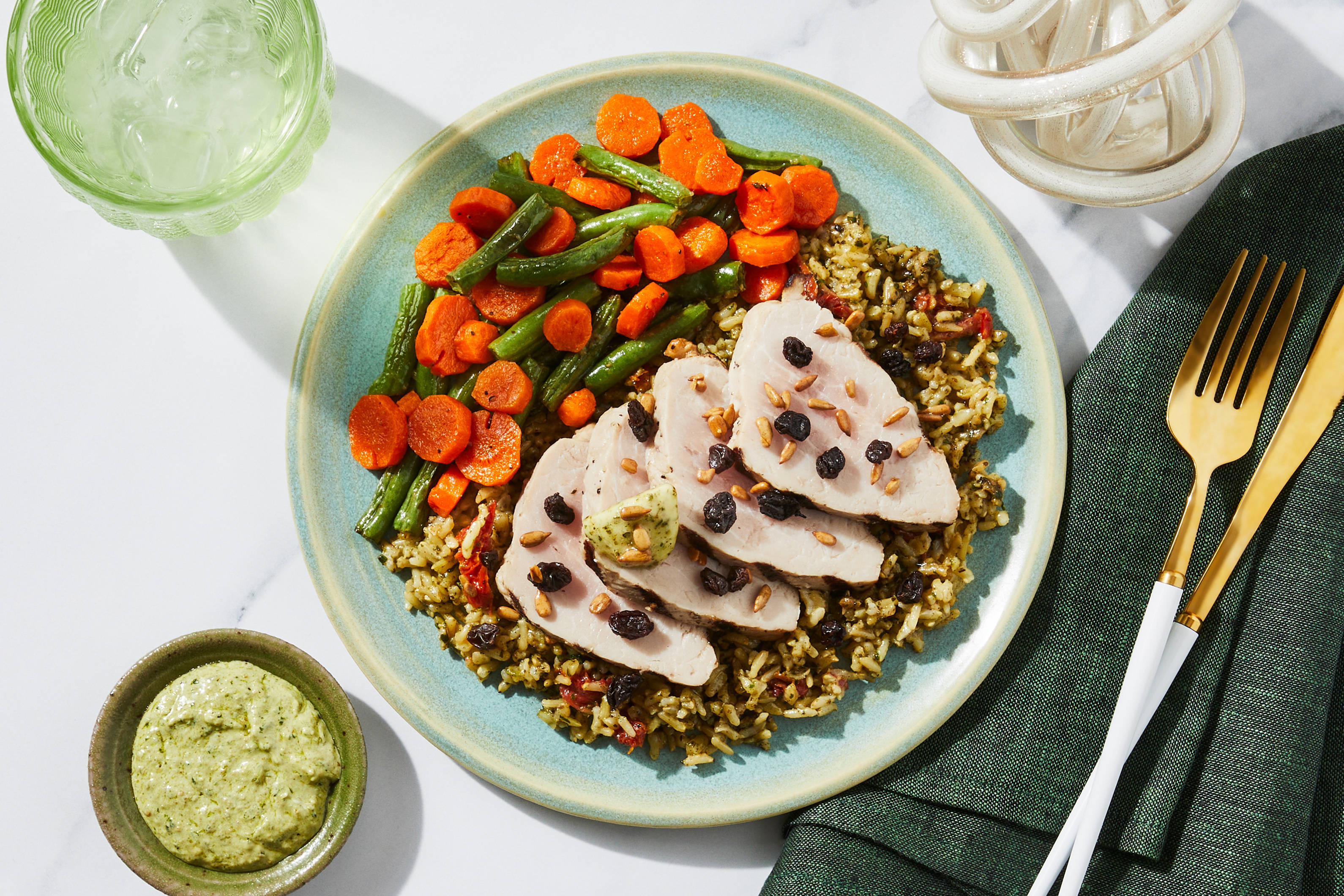Creamy Pistou Pork Tenderloin