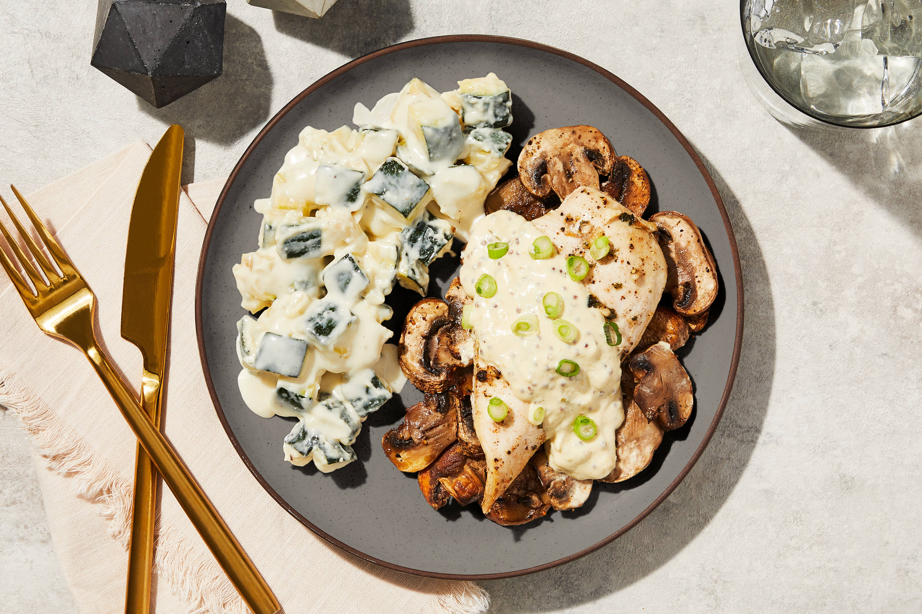 Dijon Chicken & Roasted Mushrooms