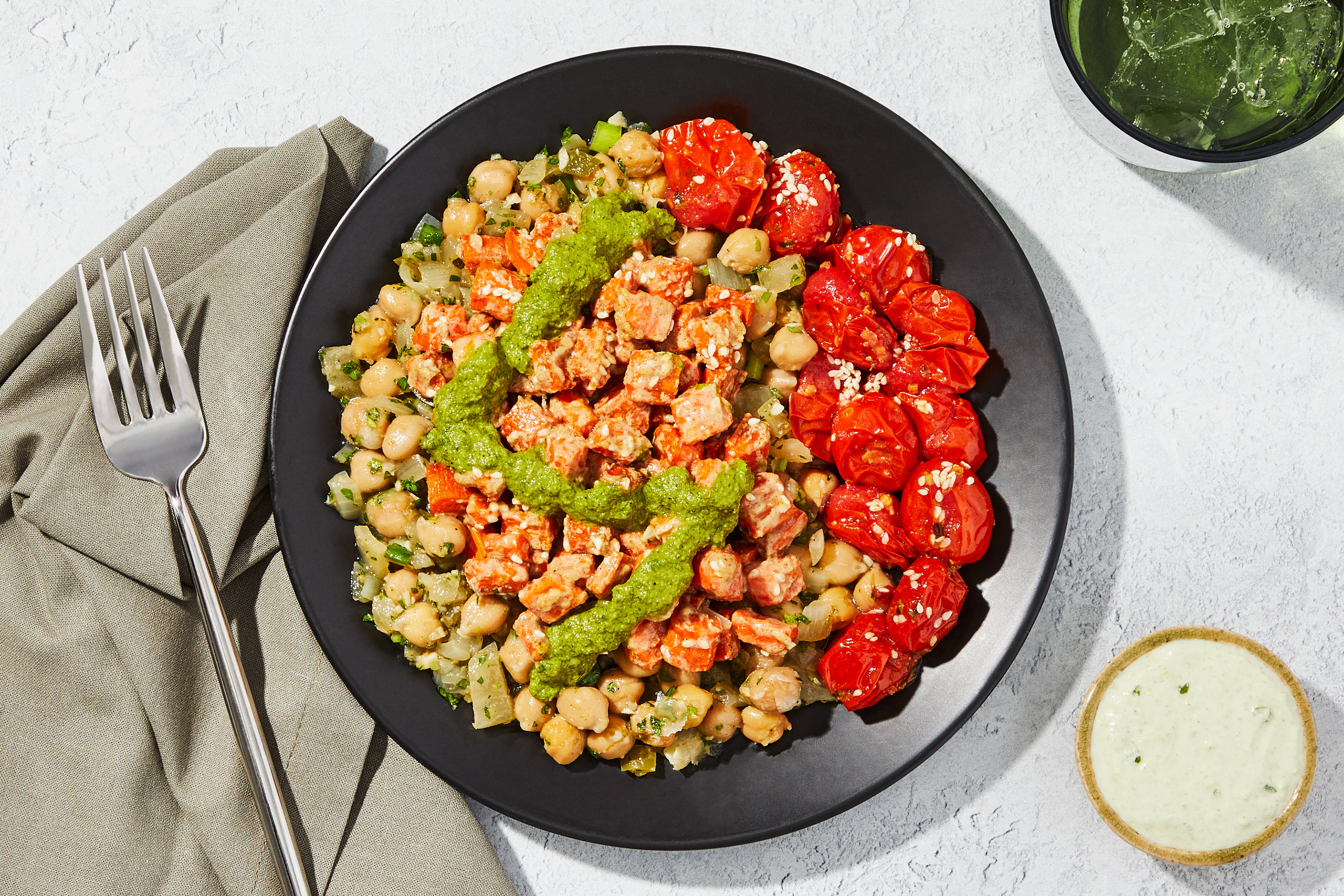 Falafel-Spiced Chickpea Bowl
