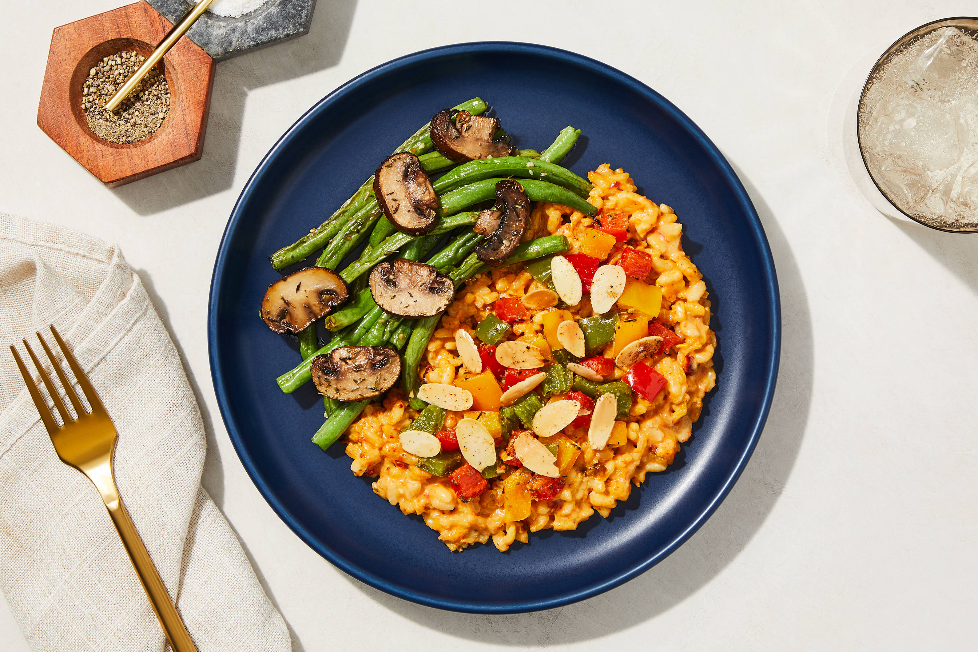 Fire Roasted Red Pepper Risotto
