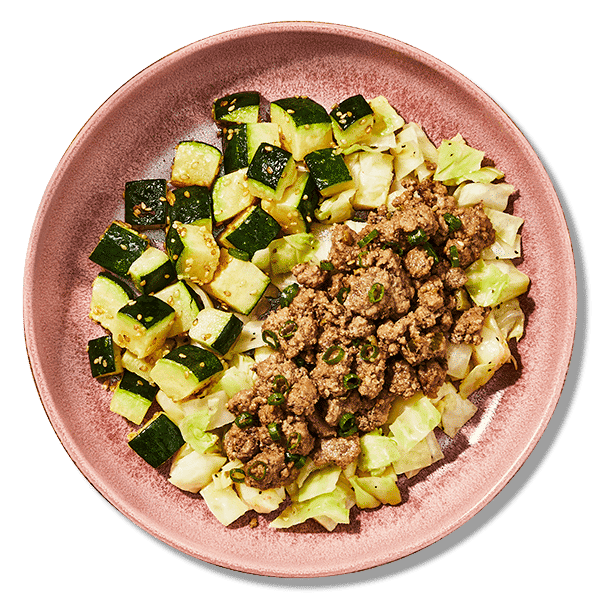 Ginger Beef & Cabbage Bowl