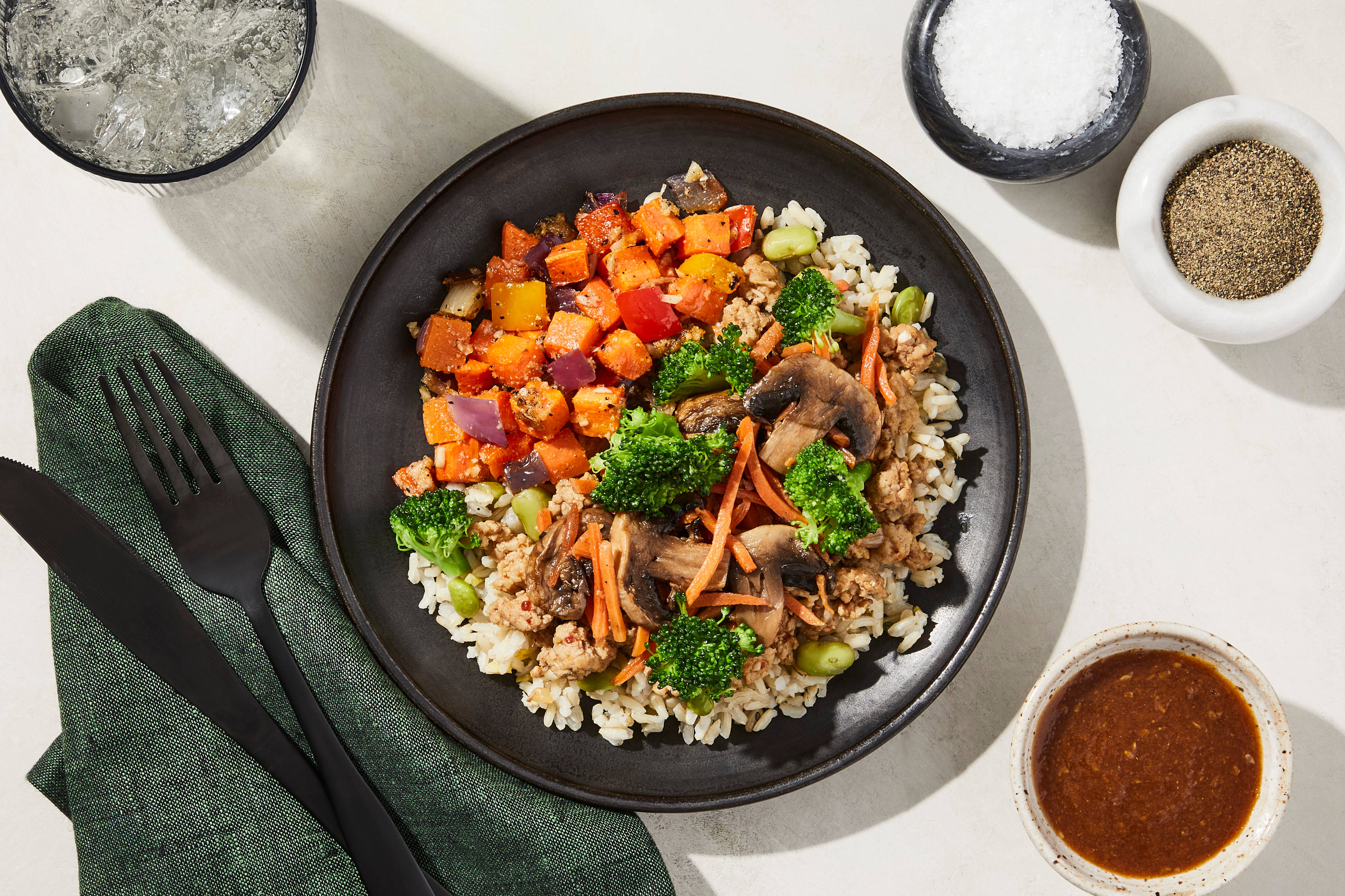 Ground Pork & Mushroom Stir-Fry