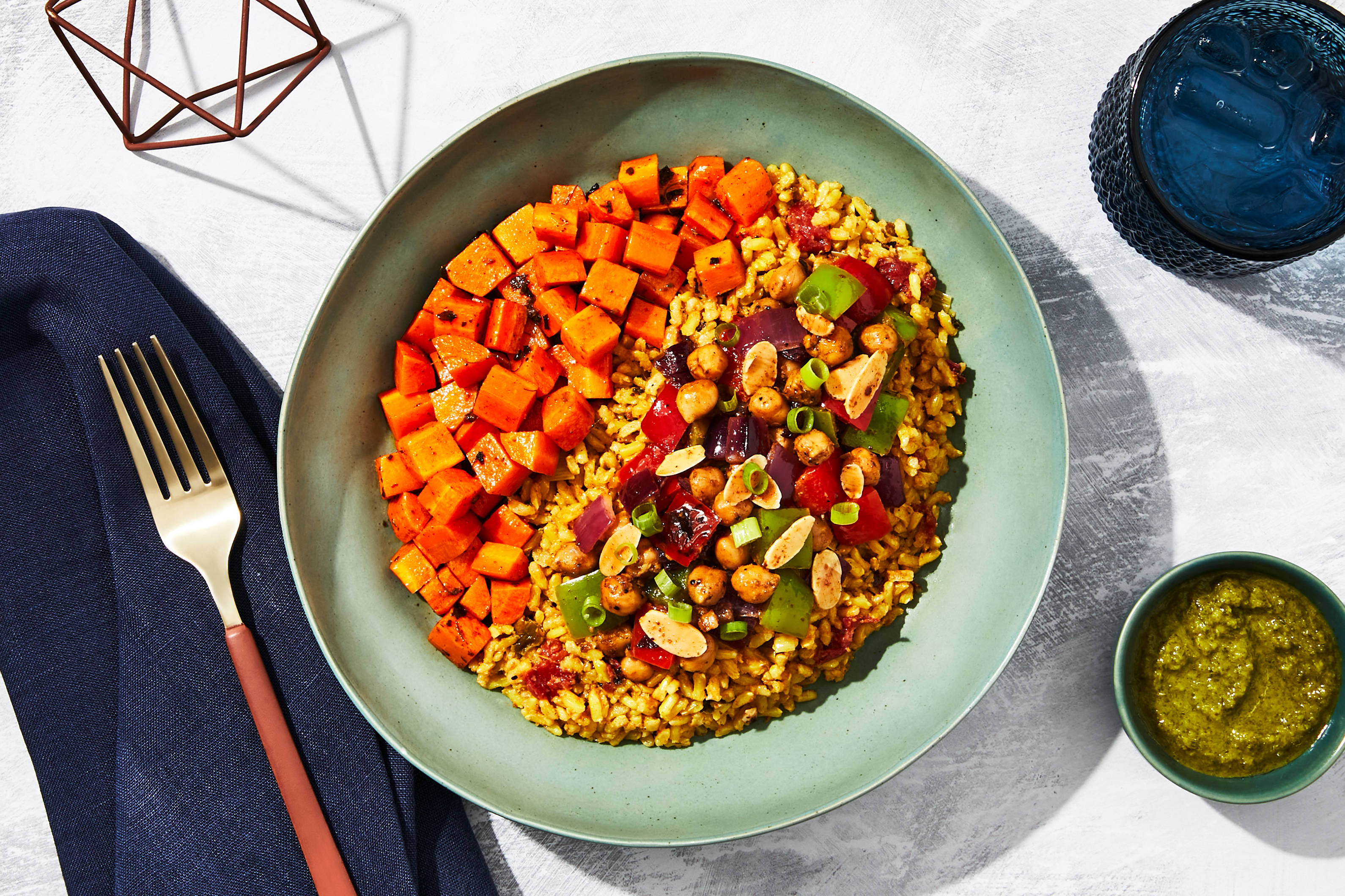 Indian-Spiced Vegetables & Tomato Rice