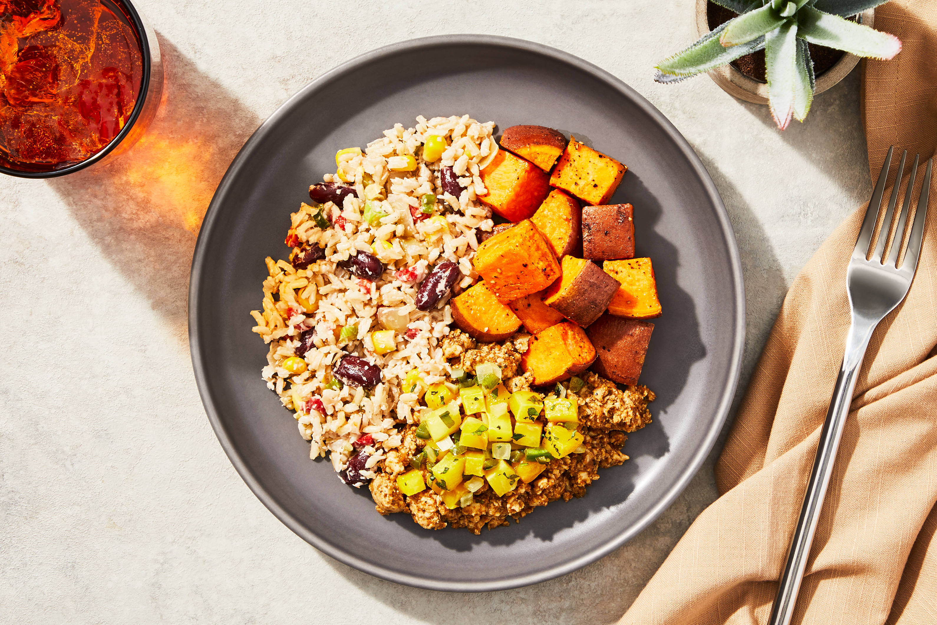 Jamaican Jerk Ground Turkey & Sweet Potatoes