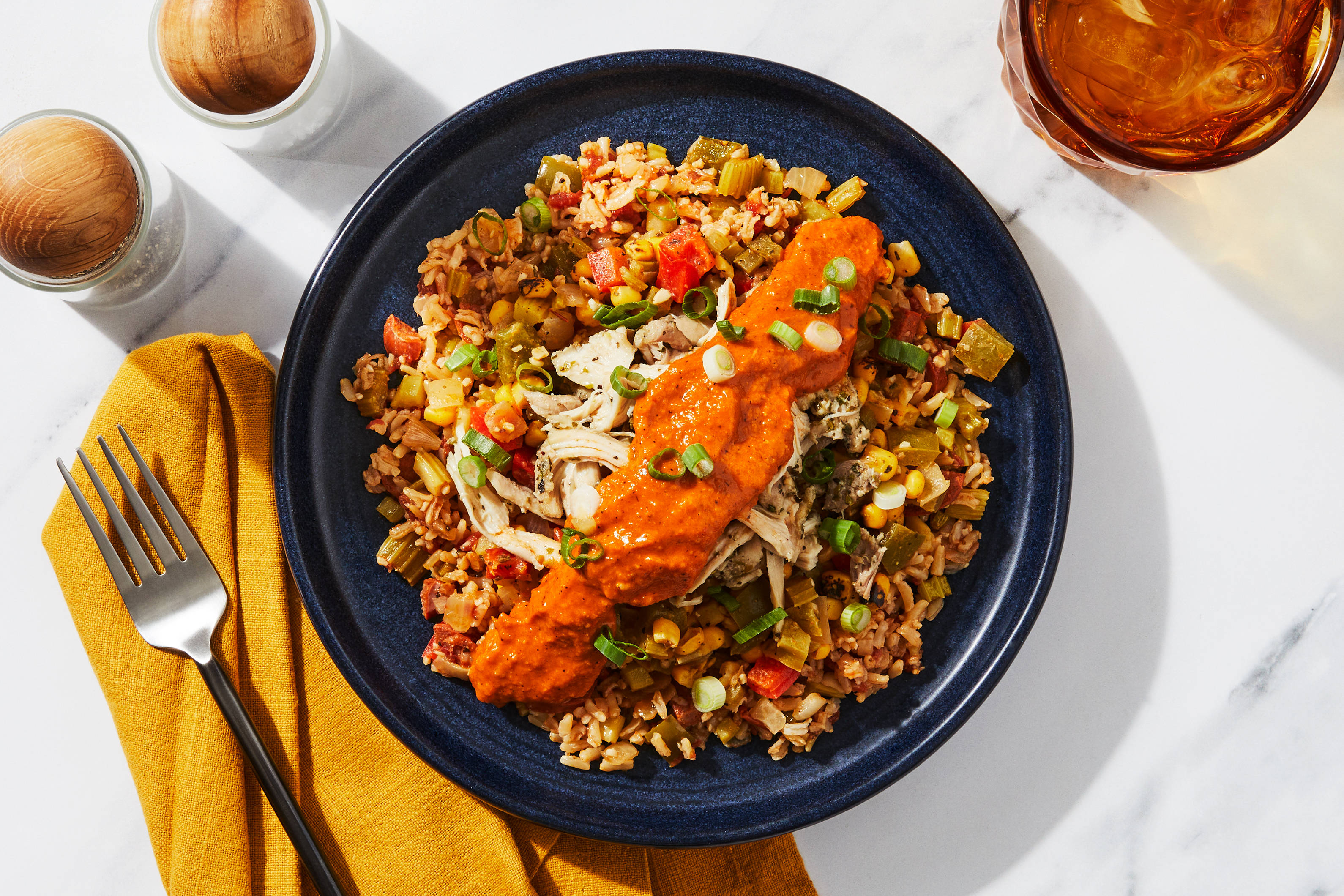 Louisiana-Style Shredded Chicken Thighs