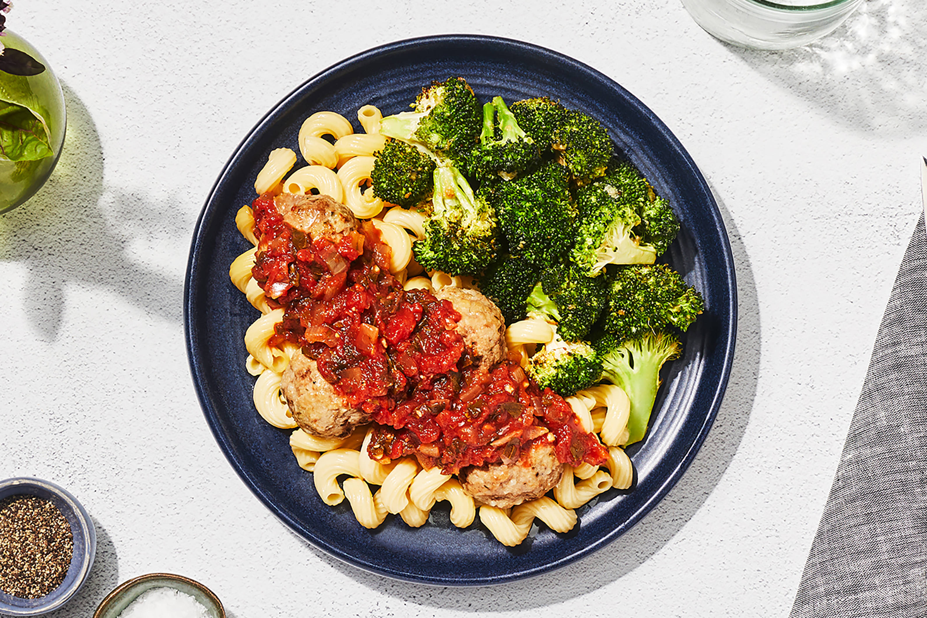 Meatball Marinara Cavatappi