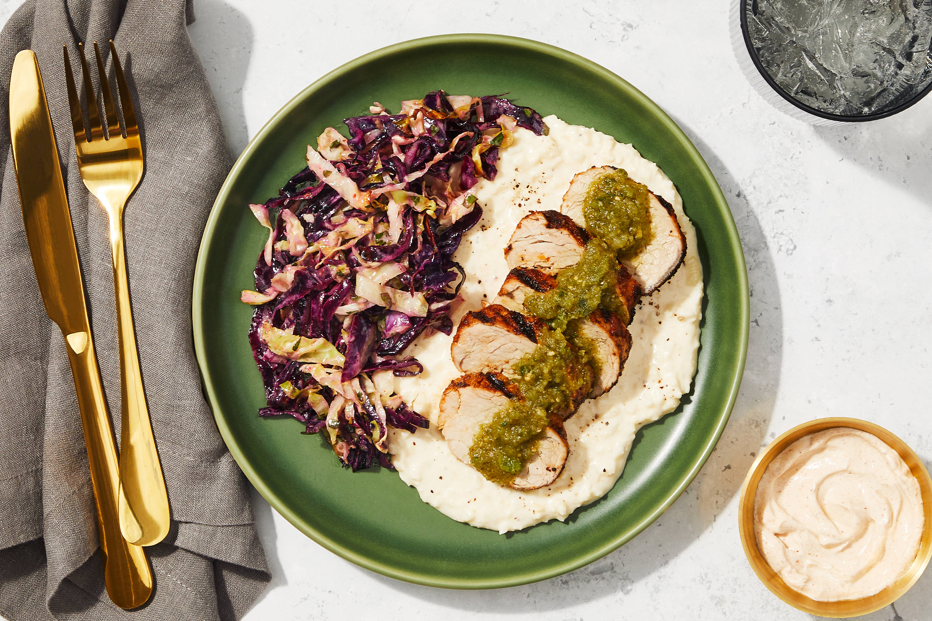 Poblano Salsa Pork Tenderloin