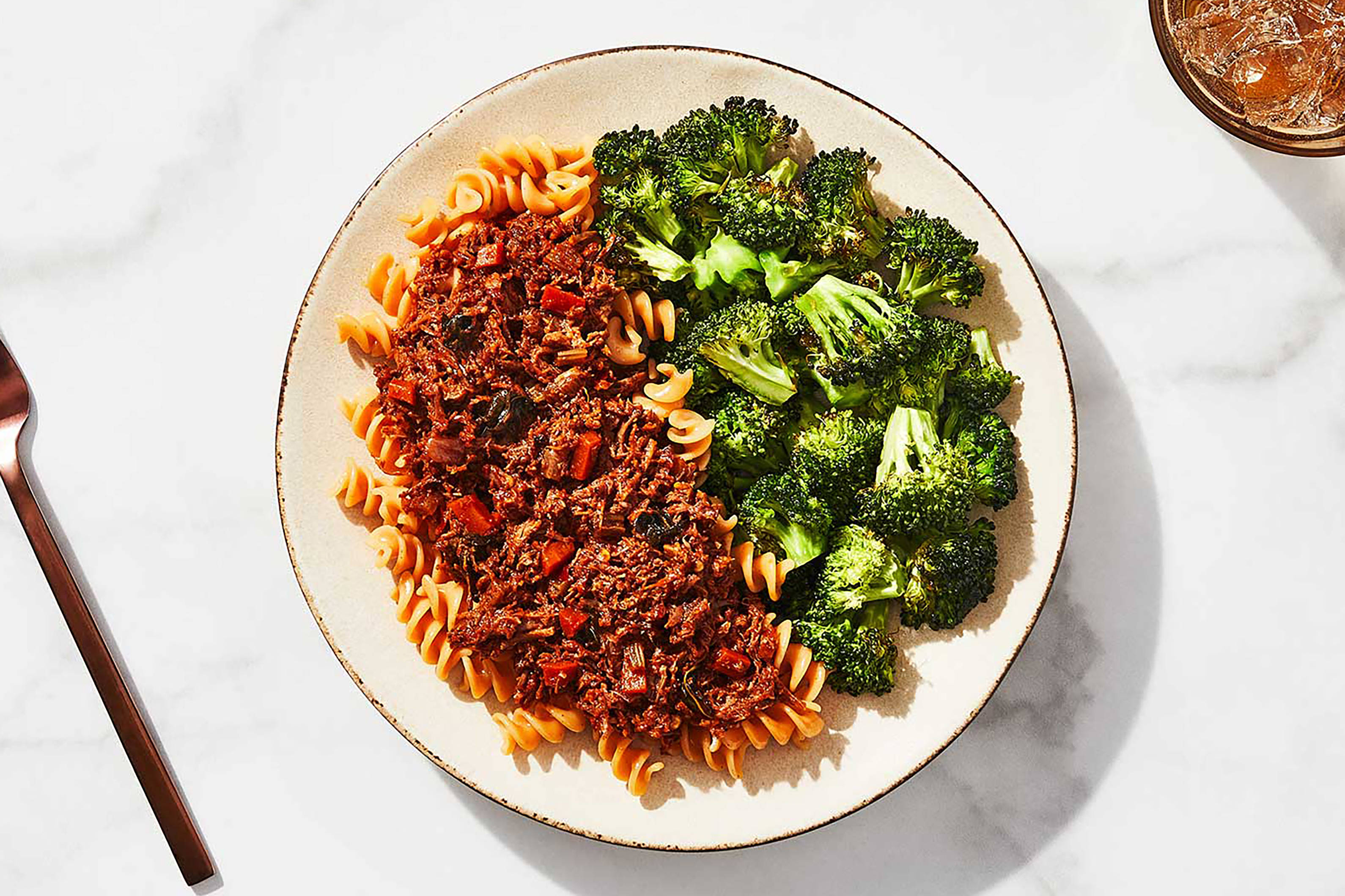 Red Lentil Pasta & Beef Ragu
