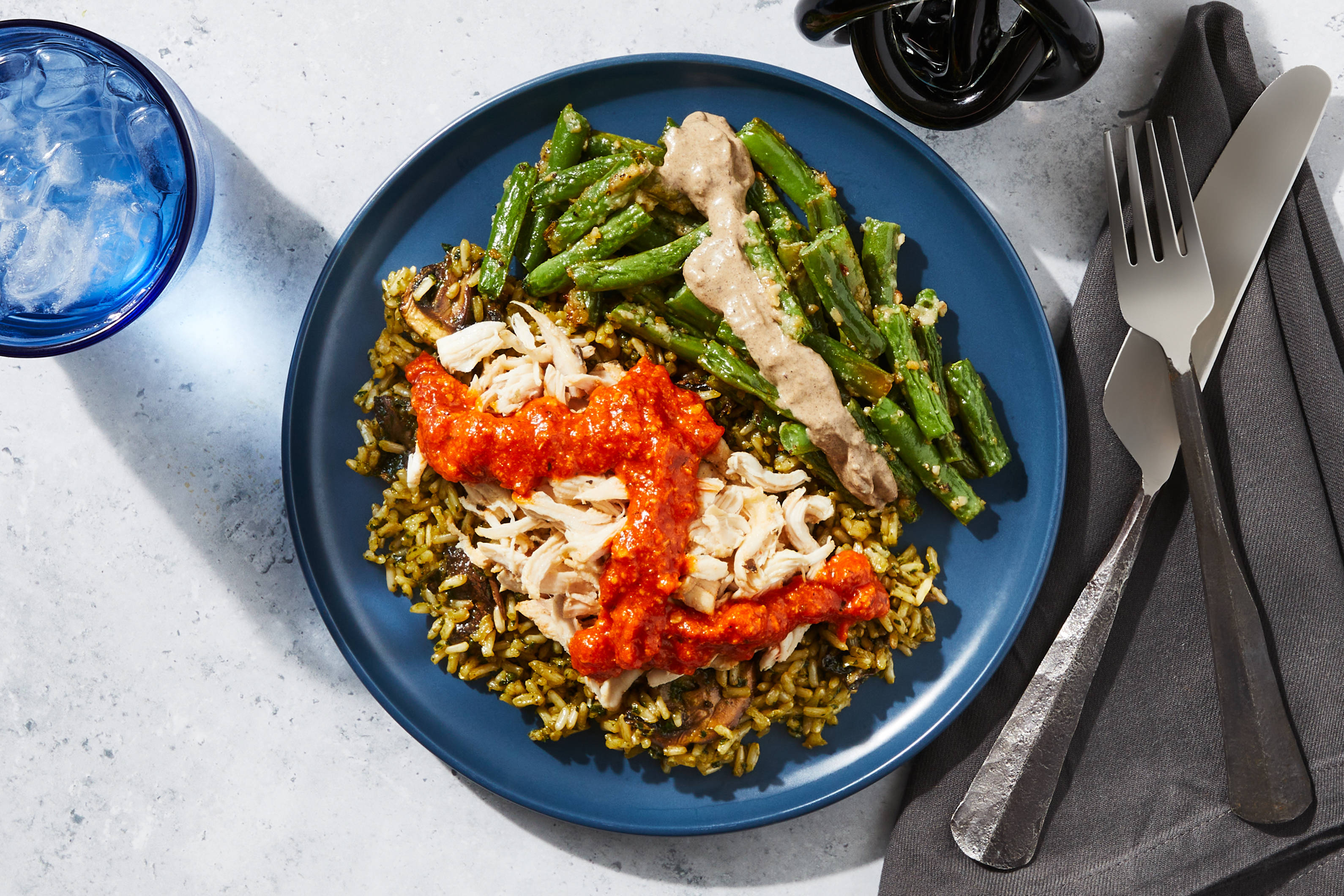 Red Pepper-Parmesan Shredded Chicken