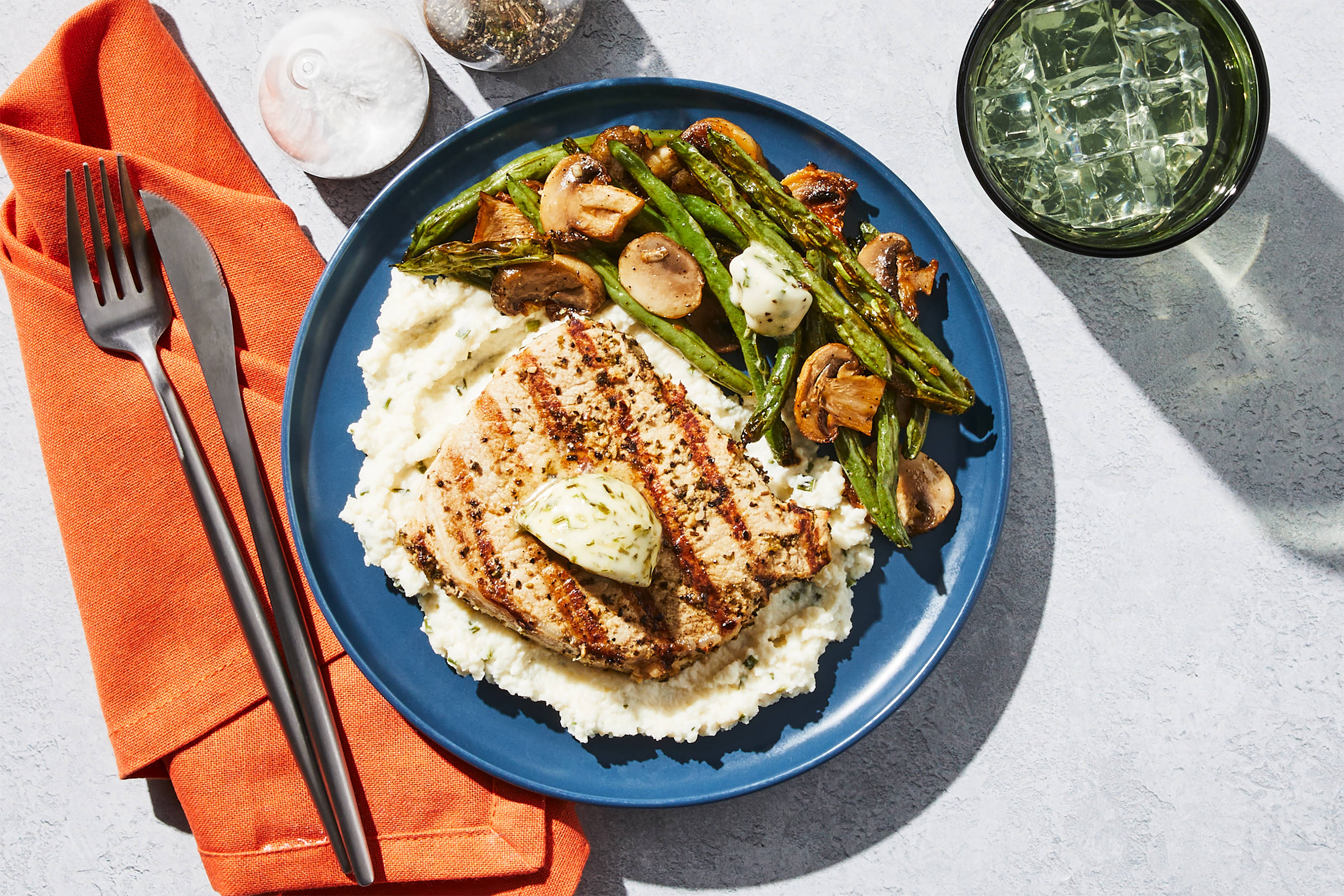 Roasted Onion Butter Pork Chop
