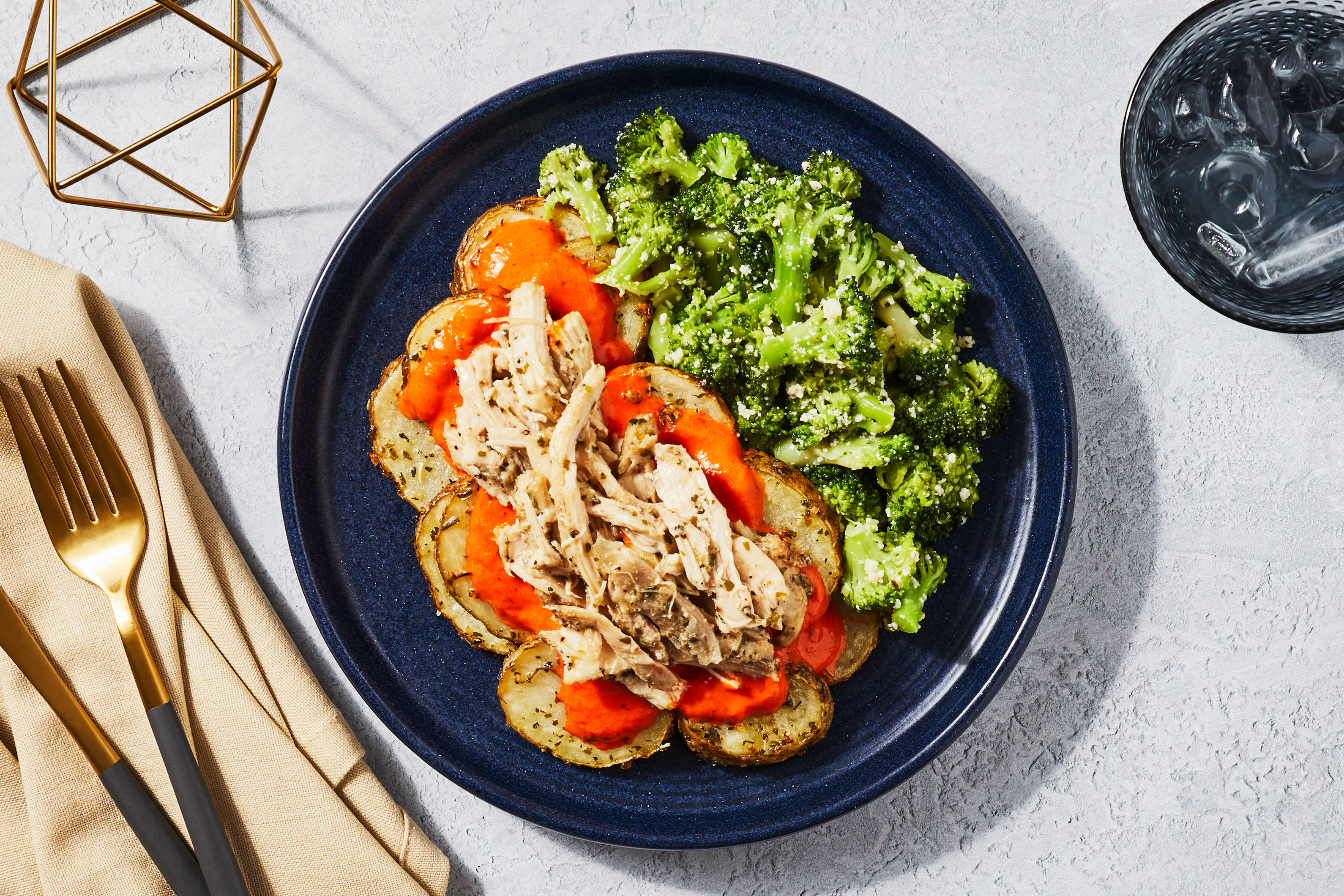 Roasted Red Pepper Chicken Thighs