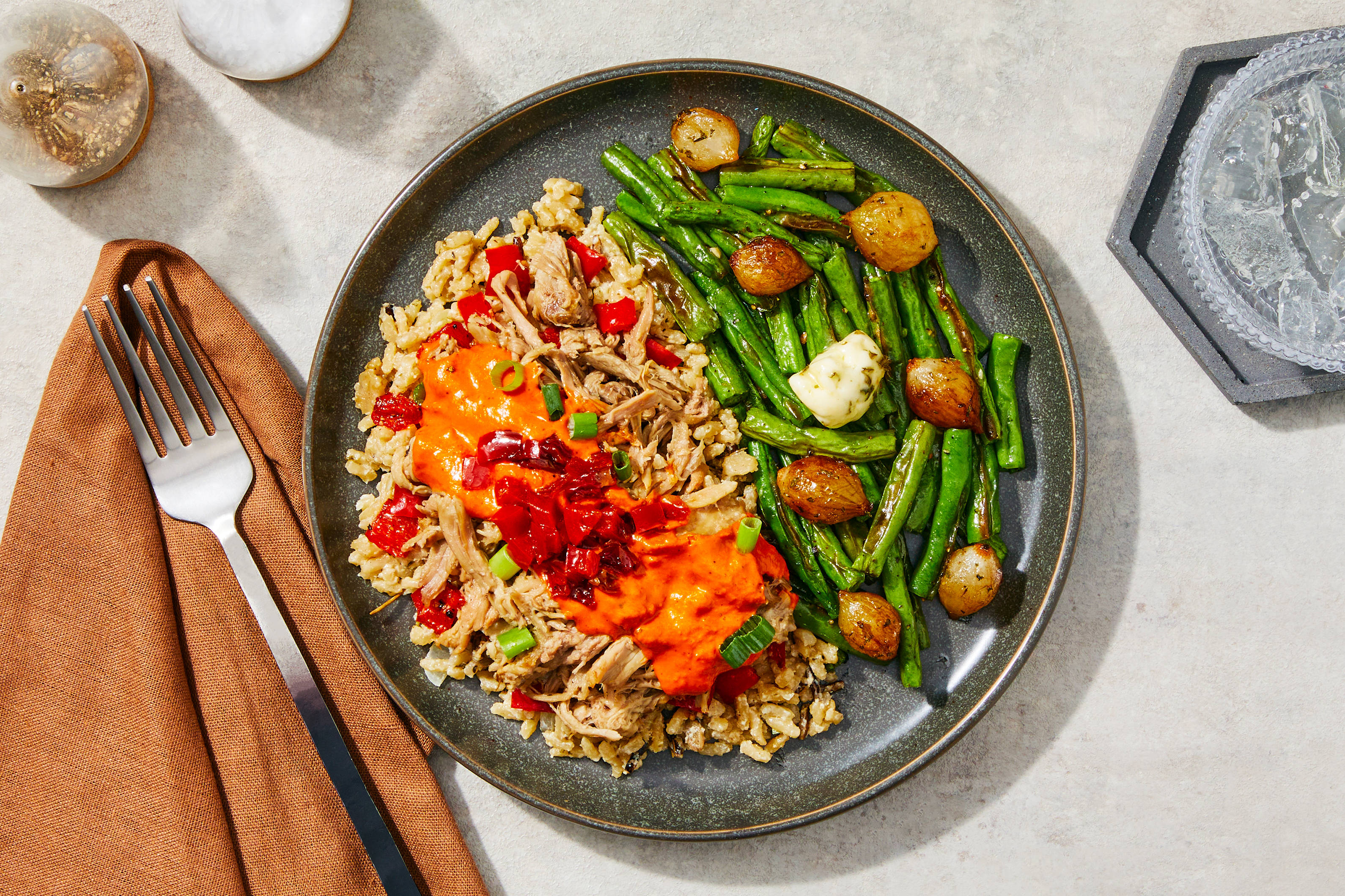 Roasted Red Pepper Shredded Pork