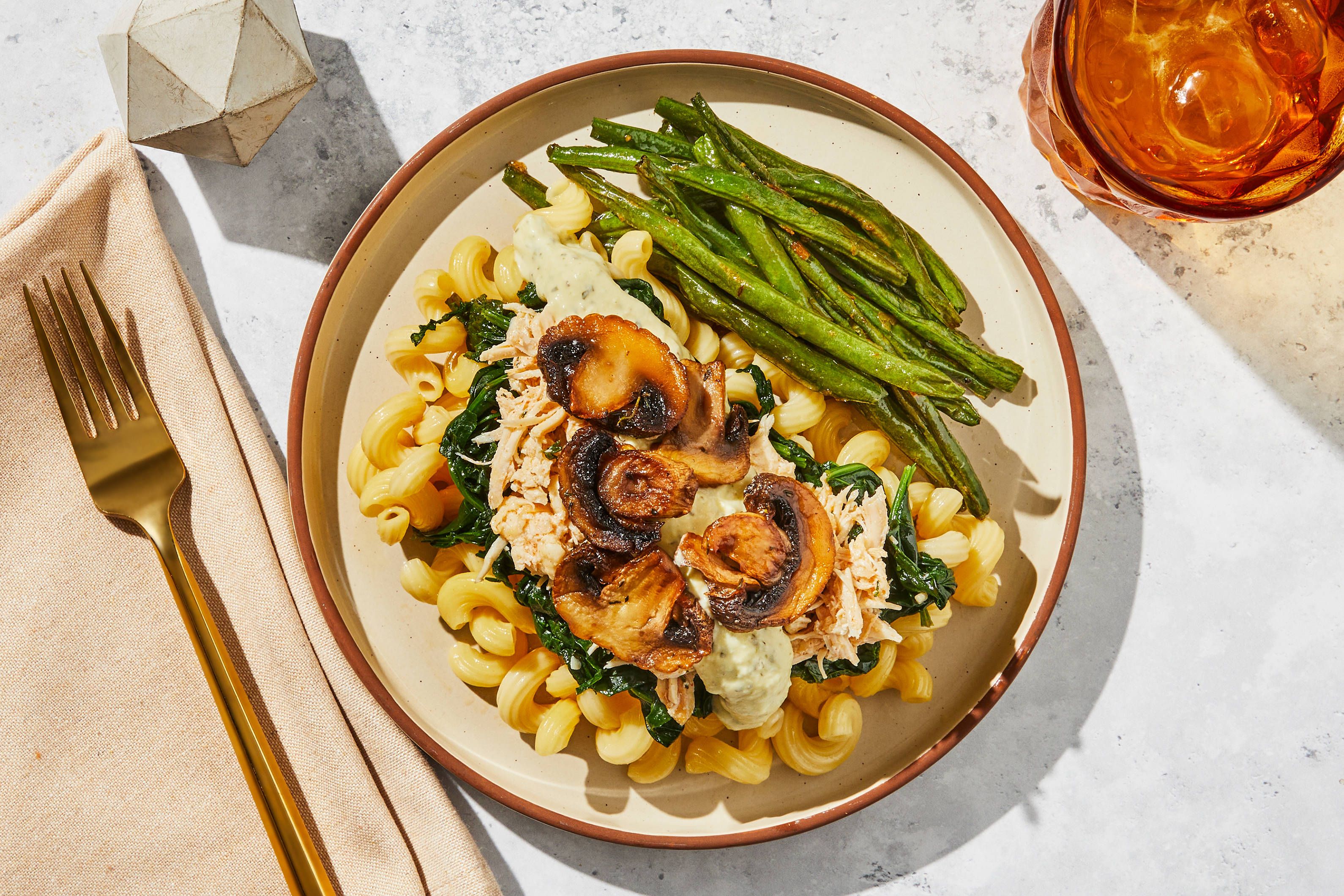 Shredded Chicken & Mushroom Cavatappi