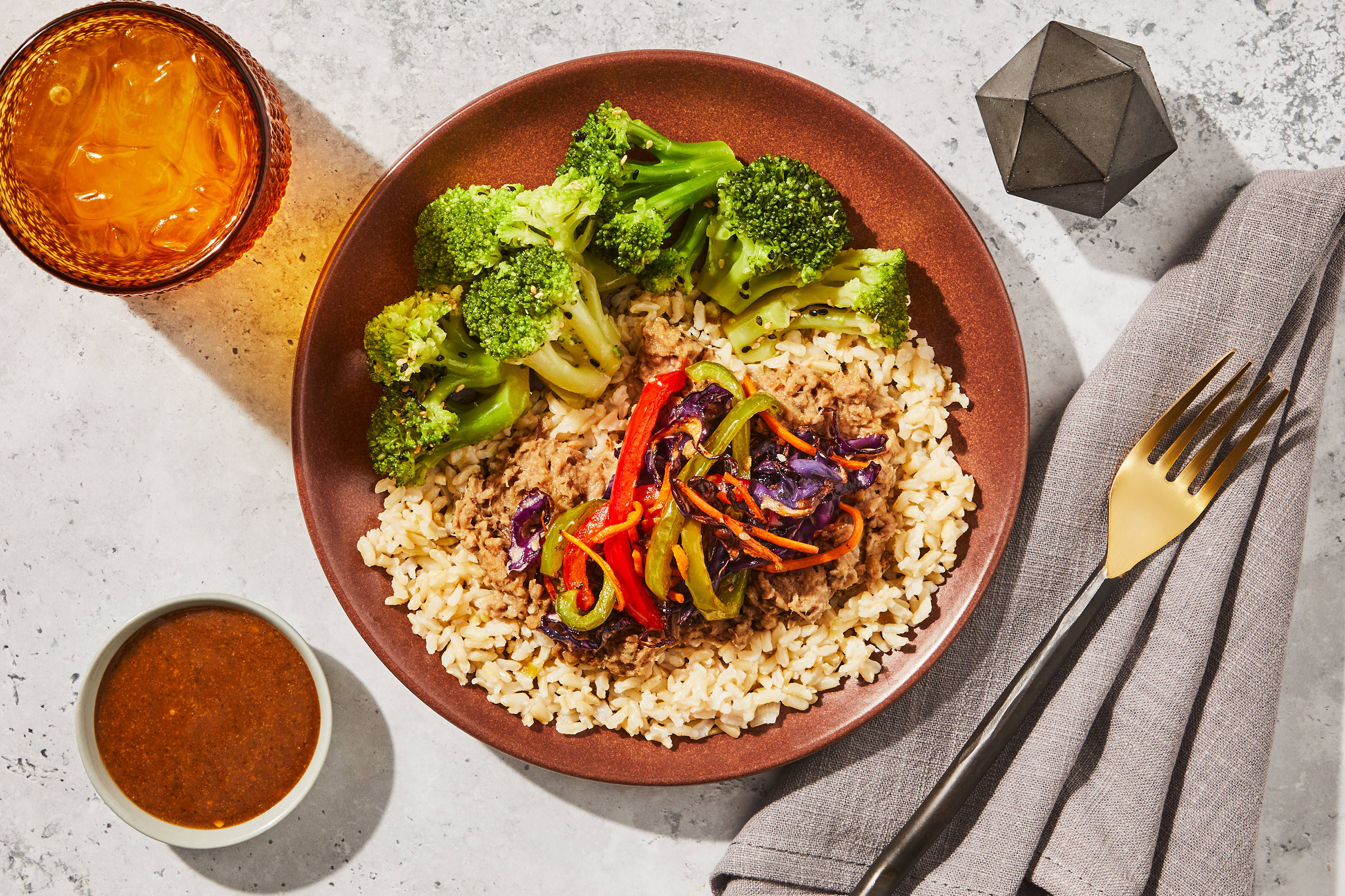 Shredded Pork Egg Roll Bowl