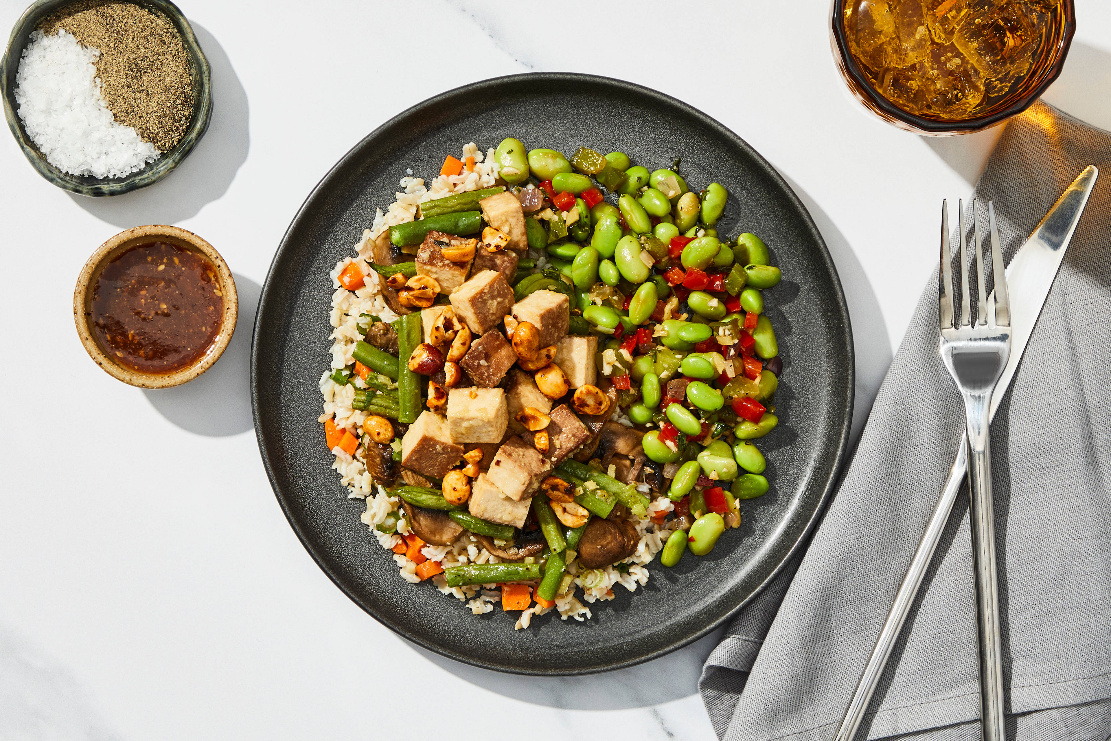 Smoked Tofu Peanut & Veggie Stir-Fry