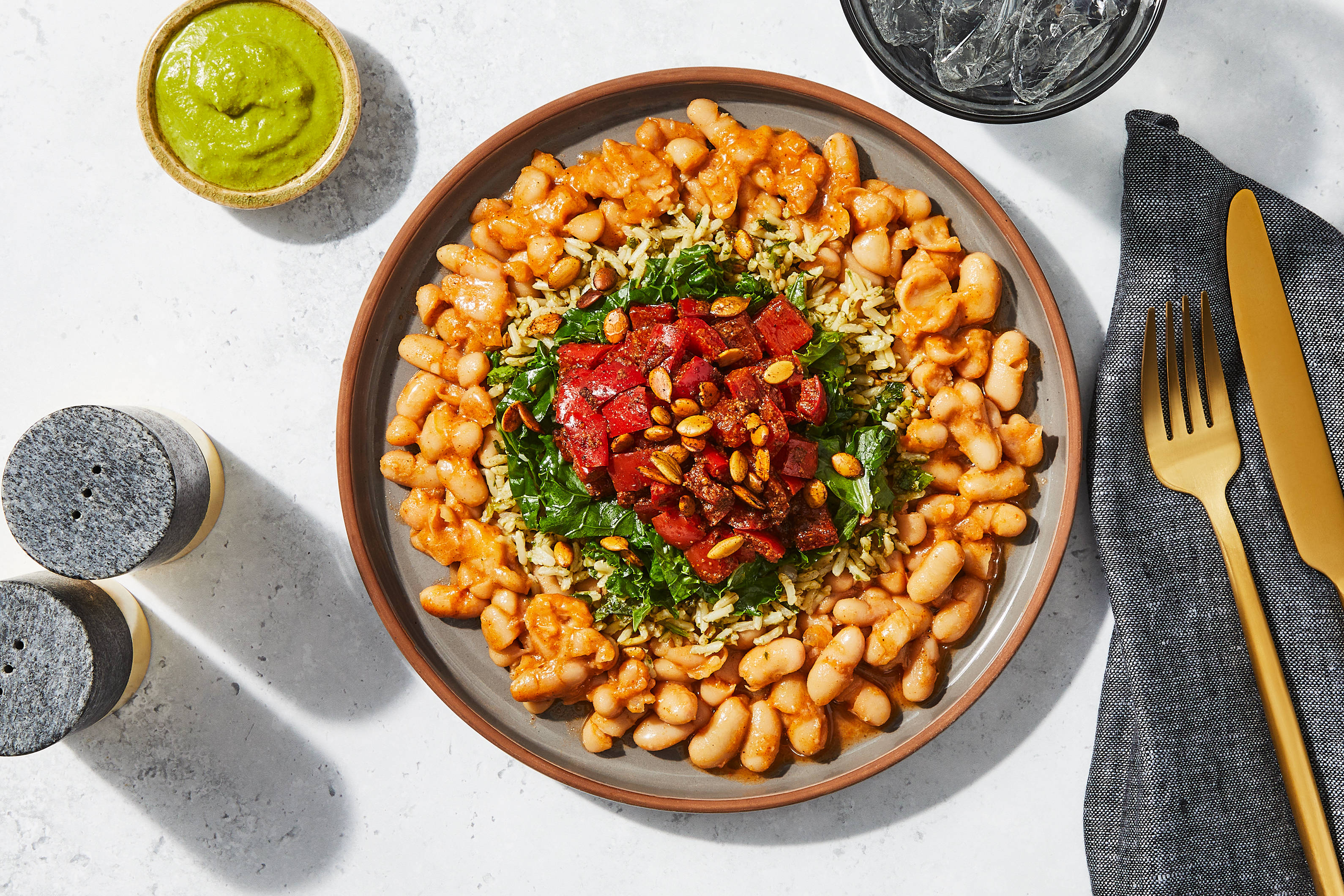 Smoky White Bean & Cilantro Rice Bowl
