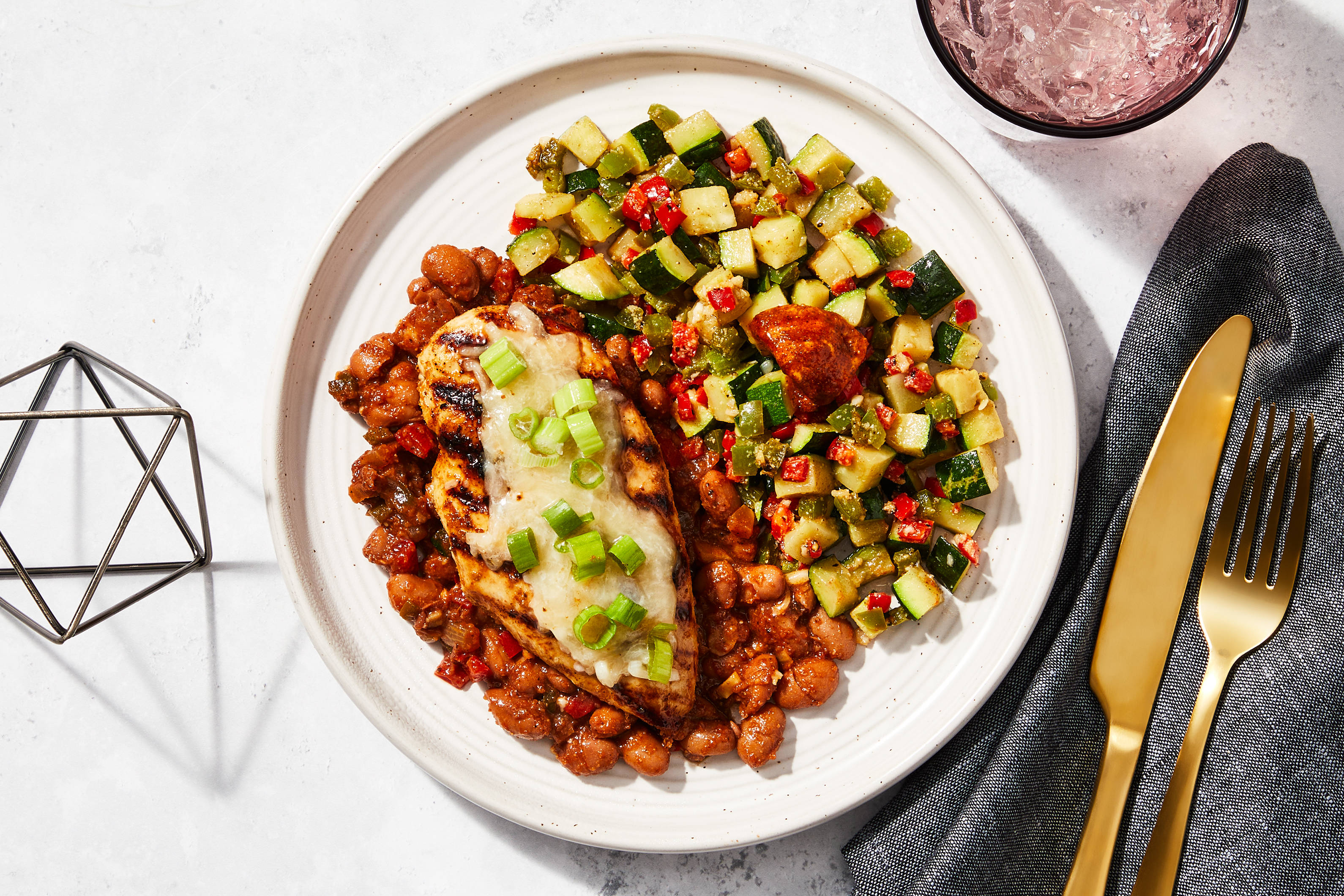 Southwestern-Style Chicken & Baked Beans