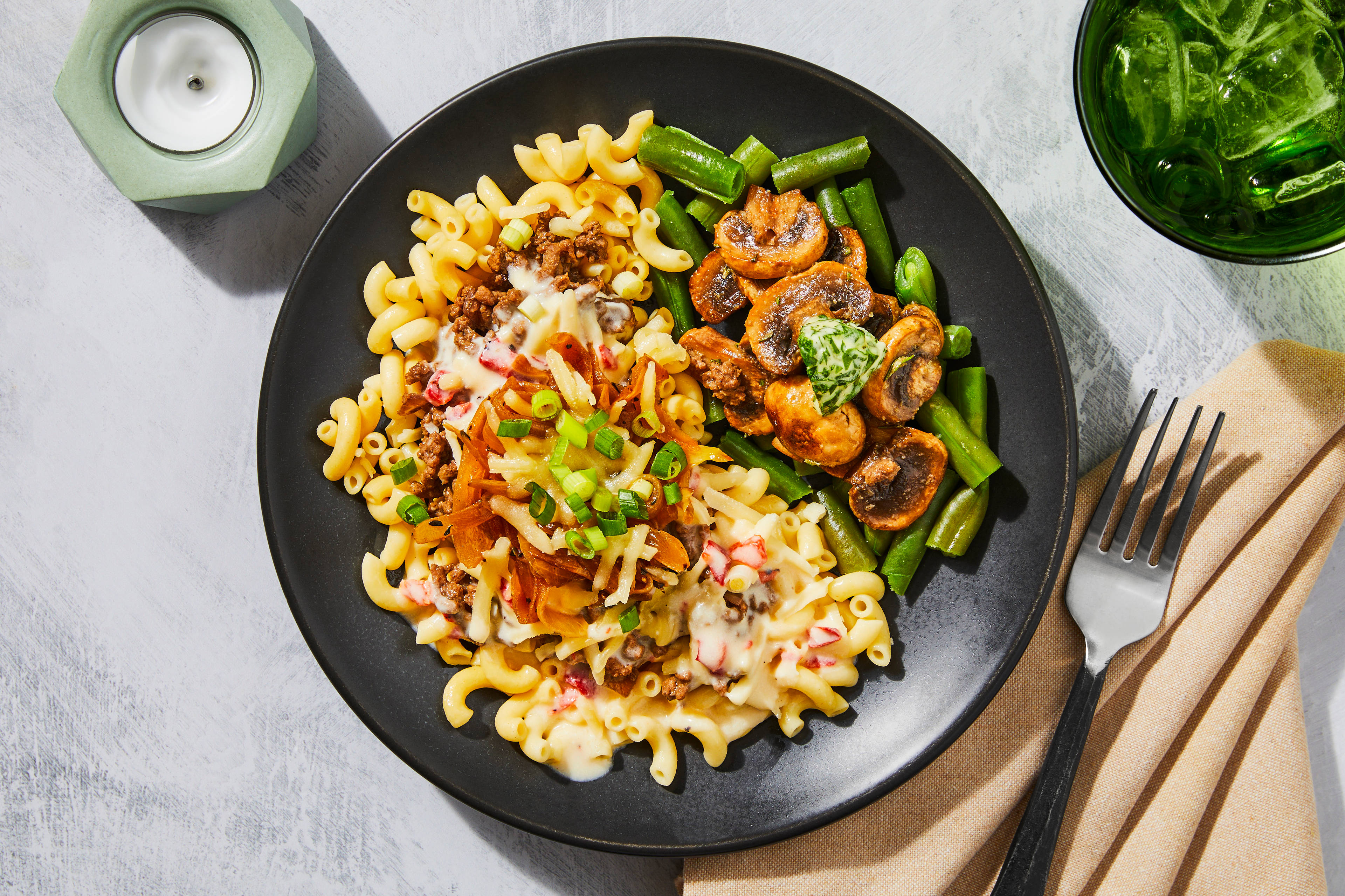 Swiss Fondue & Beef Macaroni