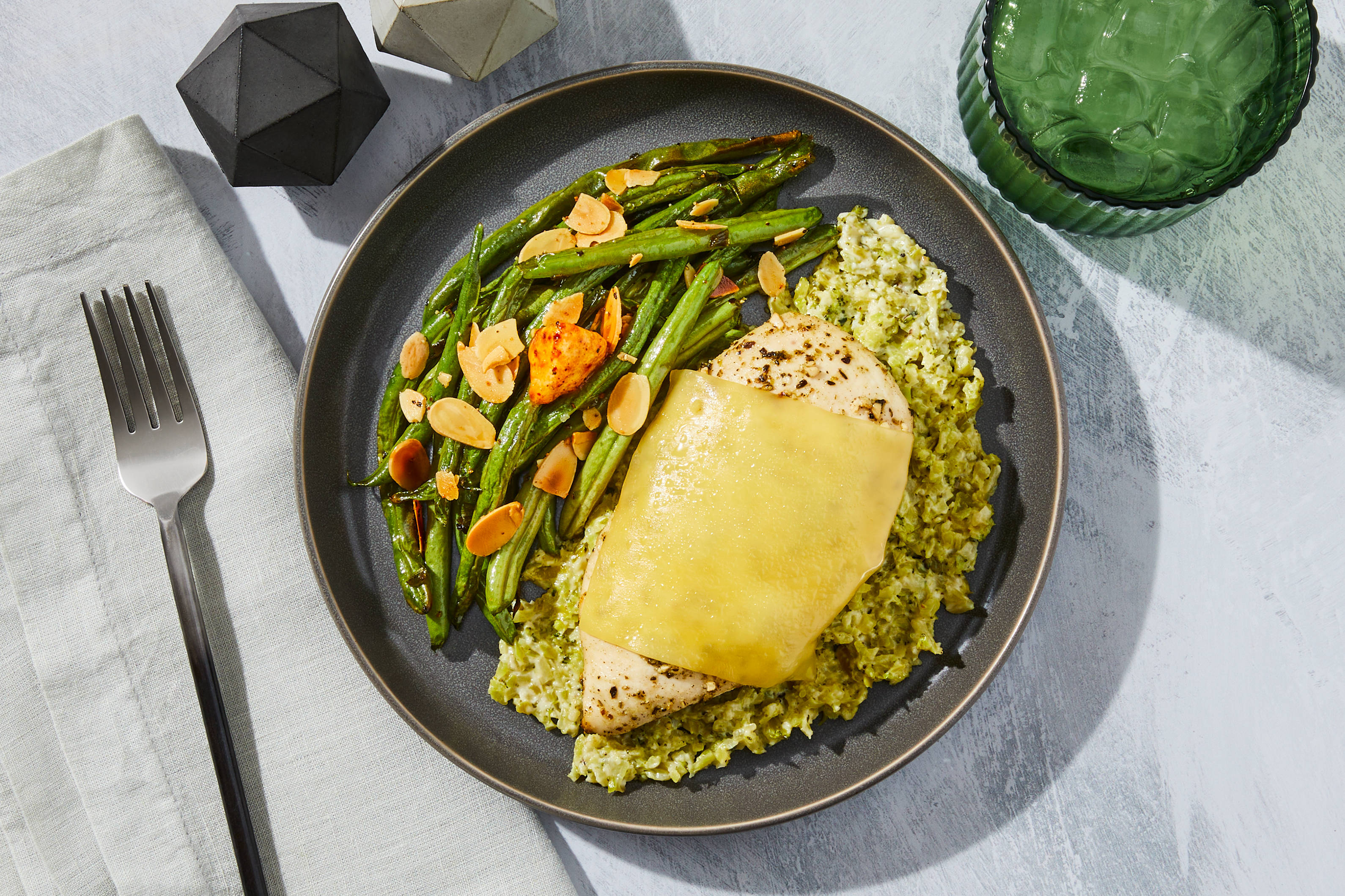White Cheddar Chicken & Broccoli Grits