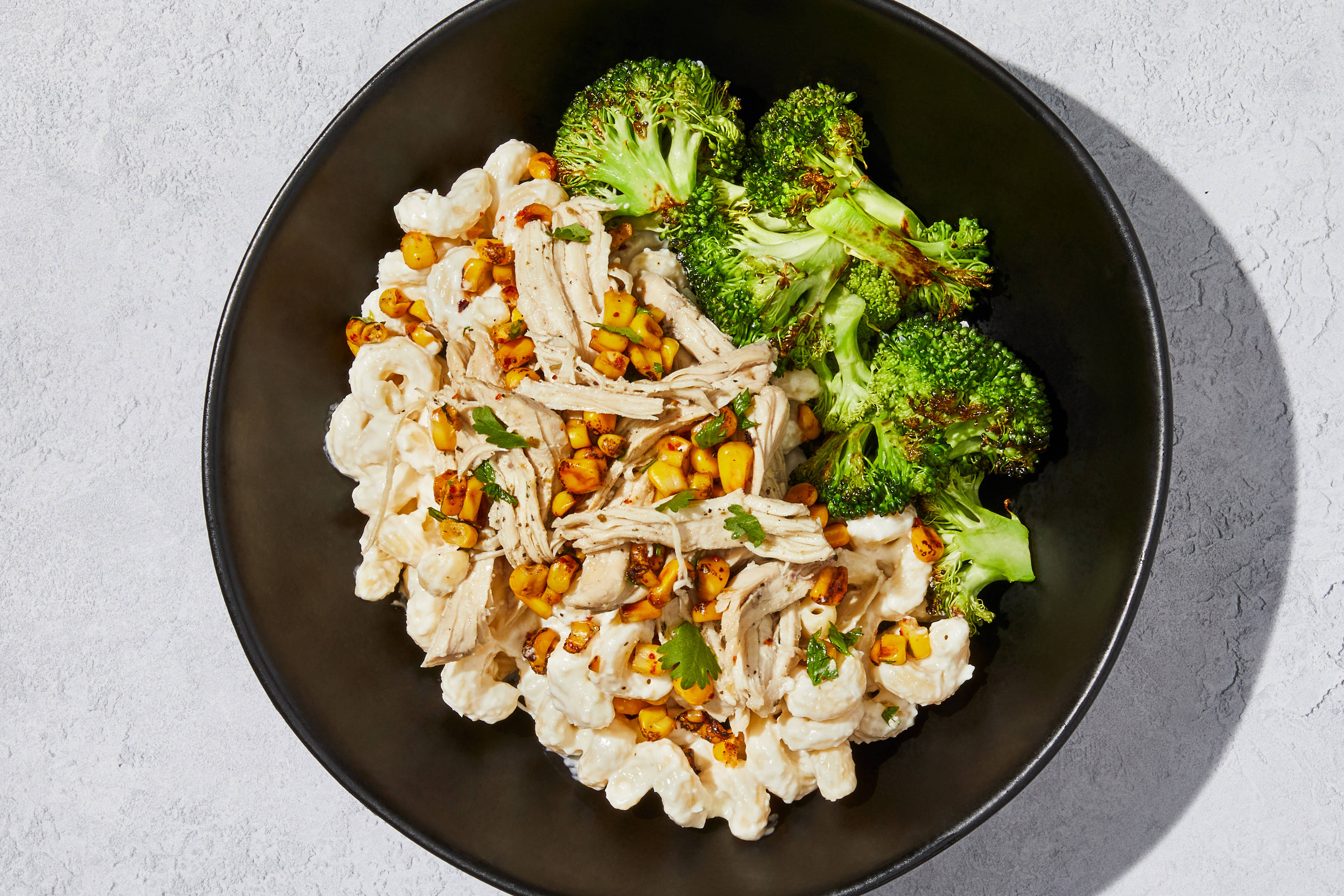Charred Corn & Shredded Chicken Cavatappi