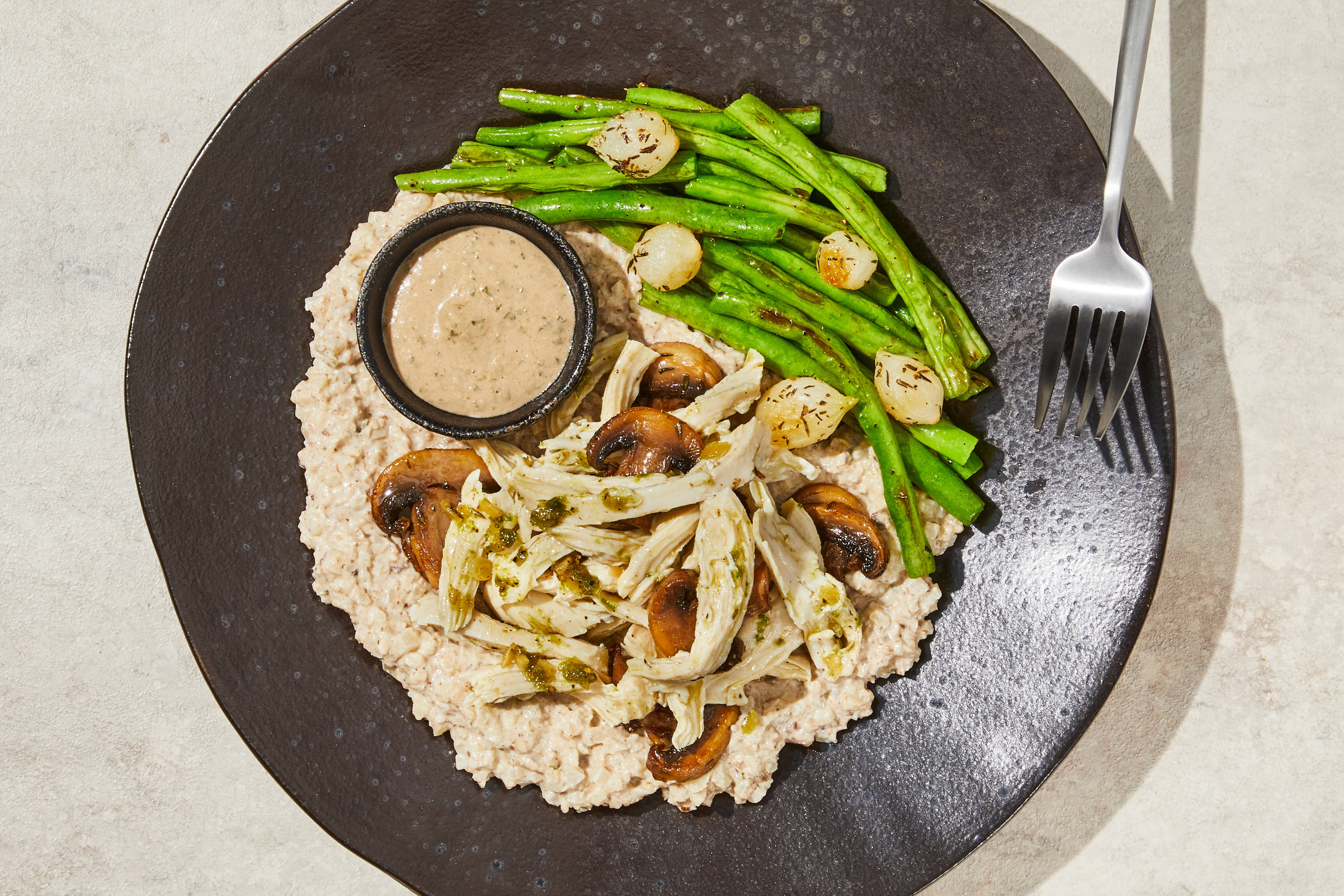 Chicken & Mushroom Cauli Rice Risotto