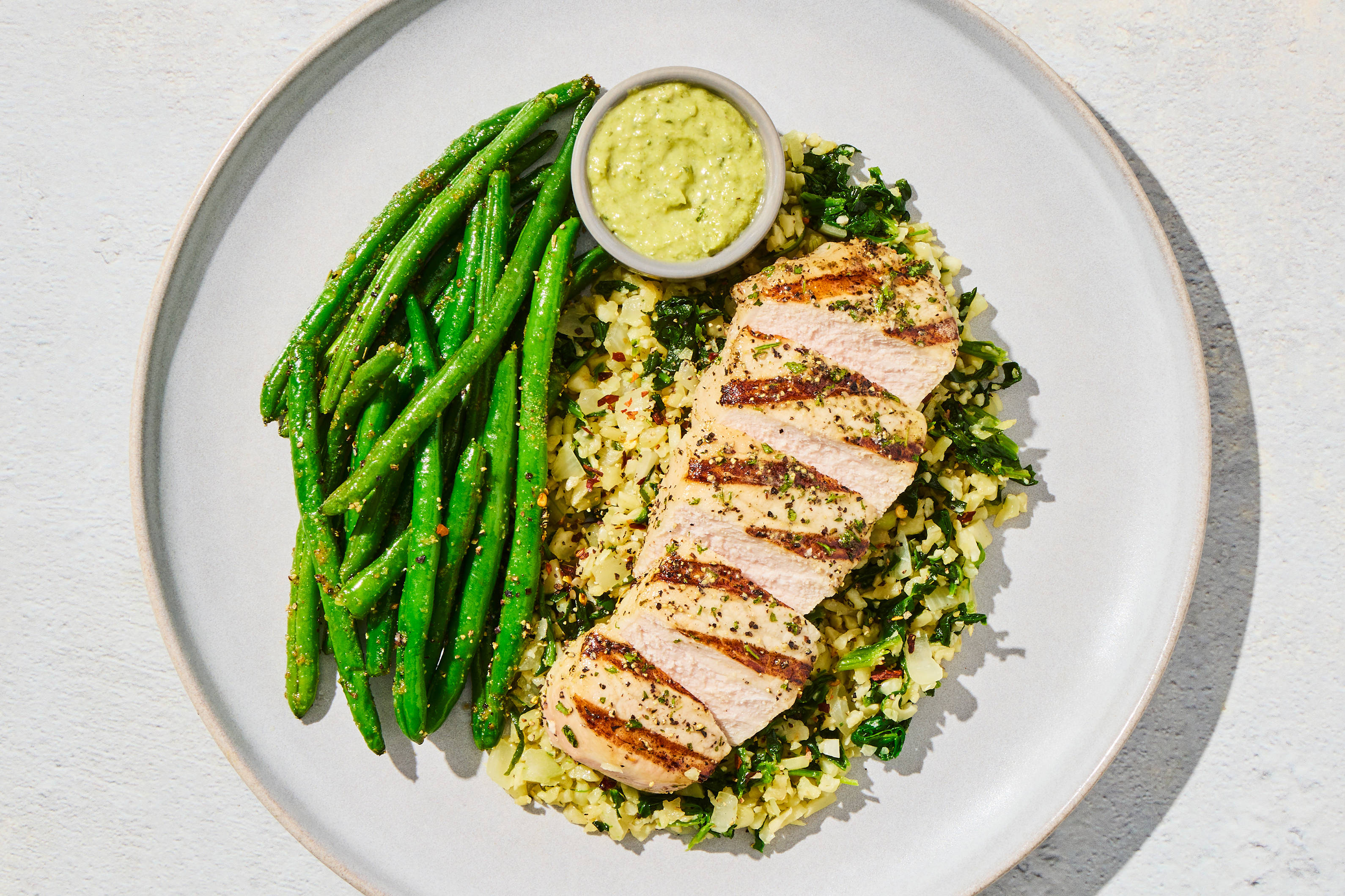 Creamy Pesto Pork Chop
