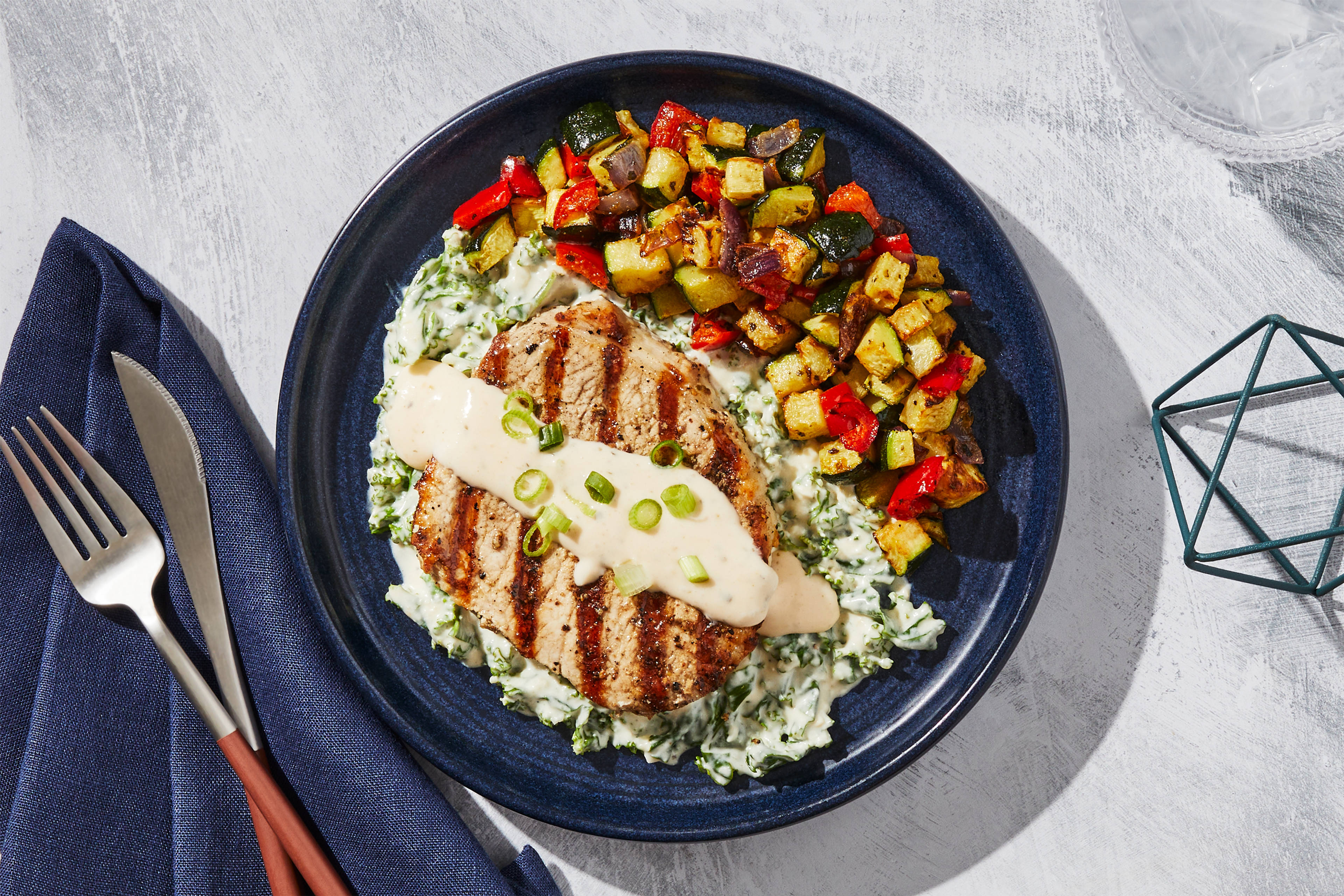Garlic Cream Pork Chop