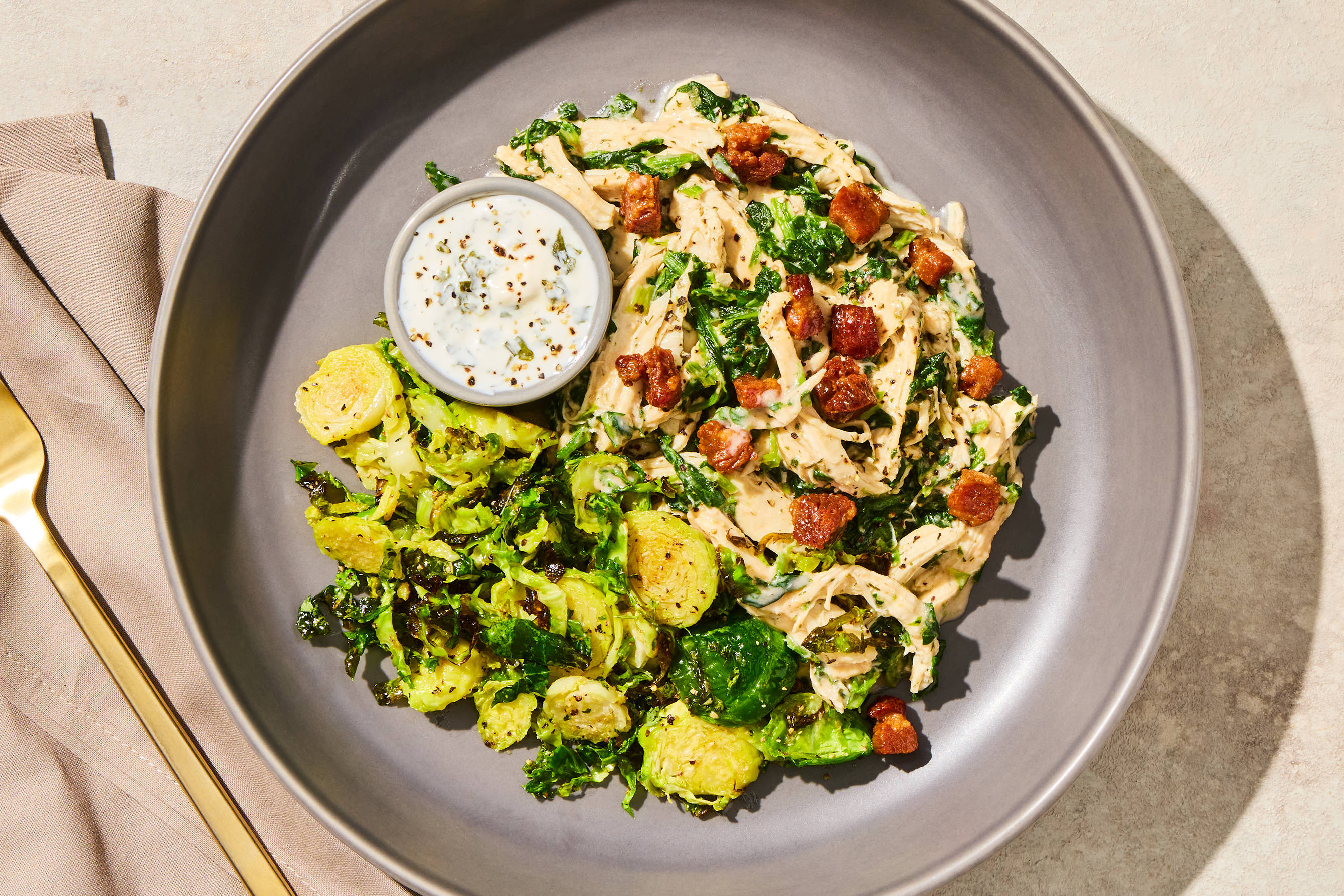 Loaded Bacon & Spinach Shredded Chicken