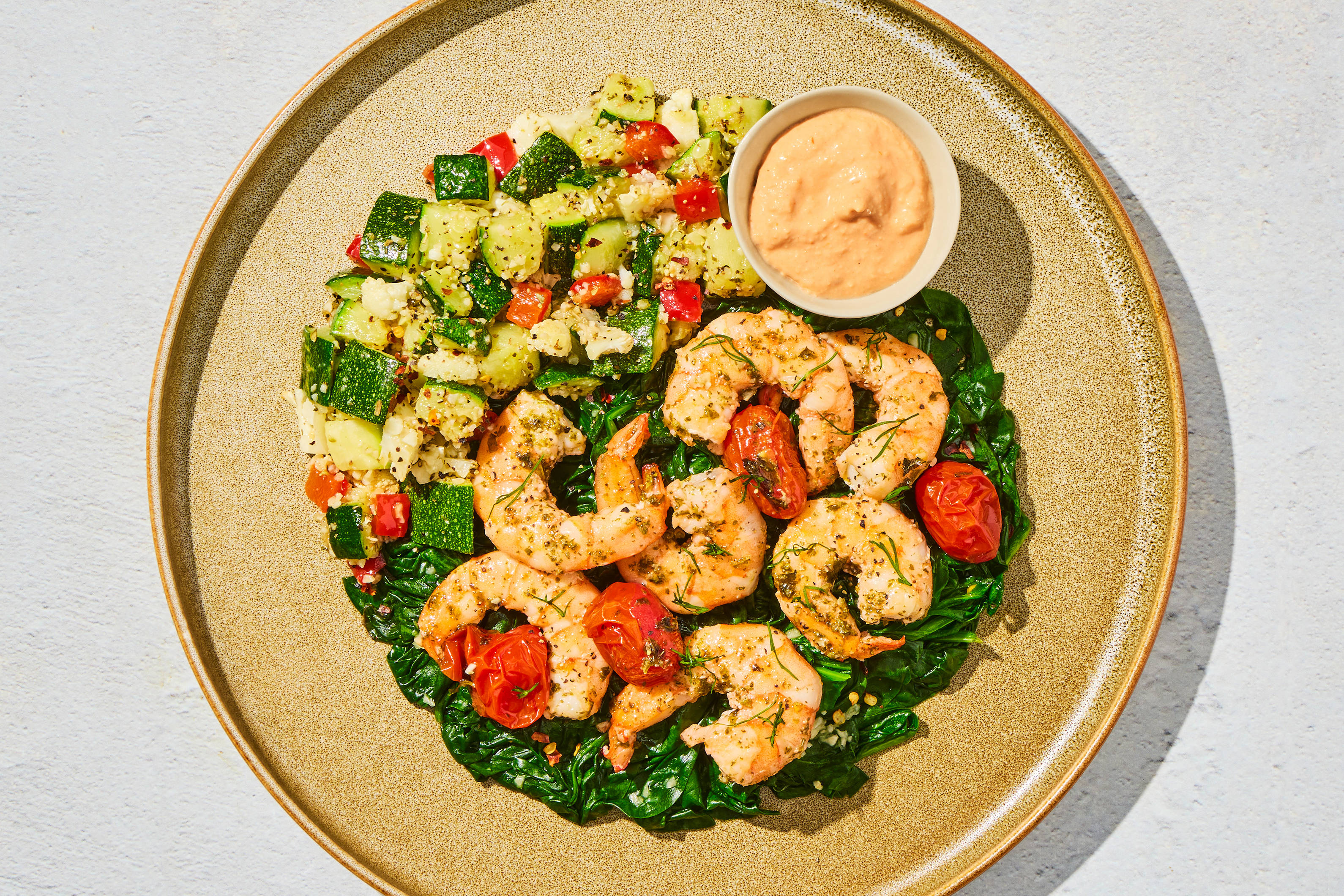 Sun-Dried Tomato & Spinach Shrimp